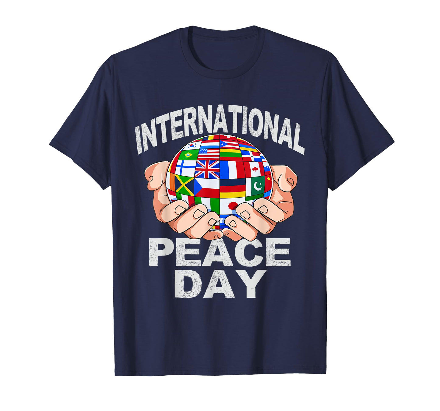 International World Peace Day National Flags United T-Shirt