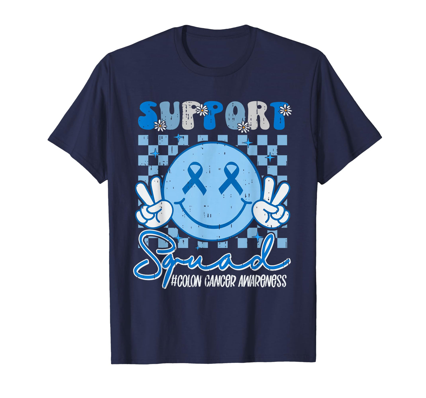 Colorectal Colon Cancer Awareness Support Smile Boy Girl Kid T-Shirt