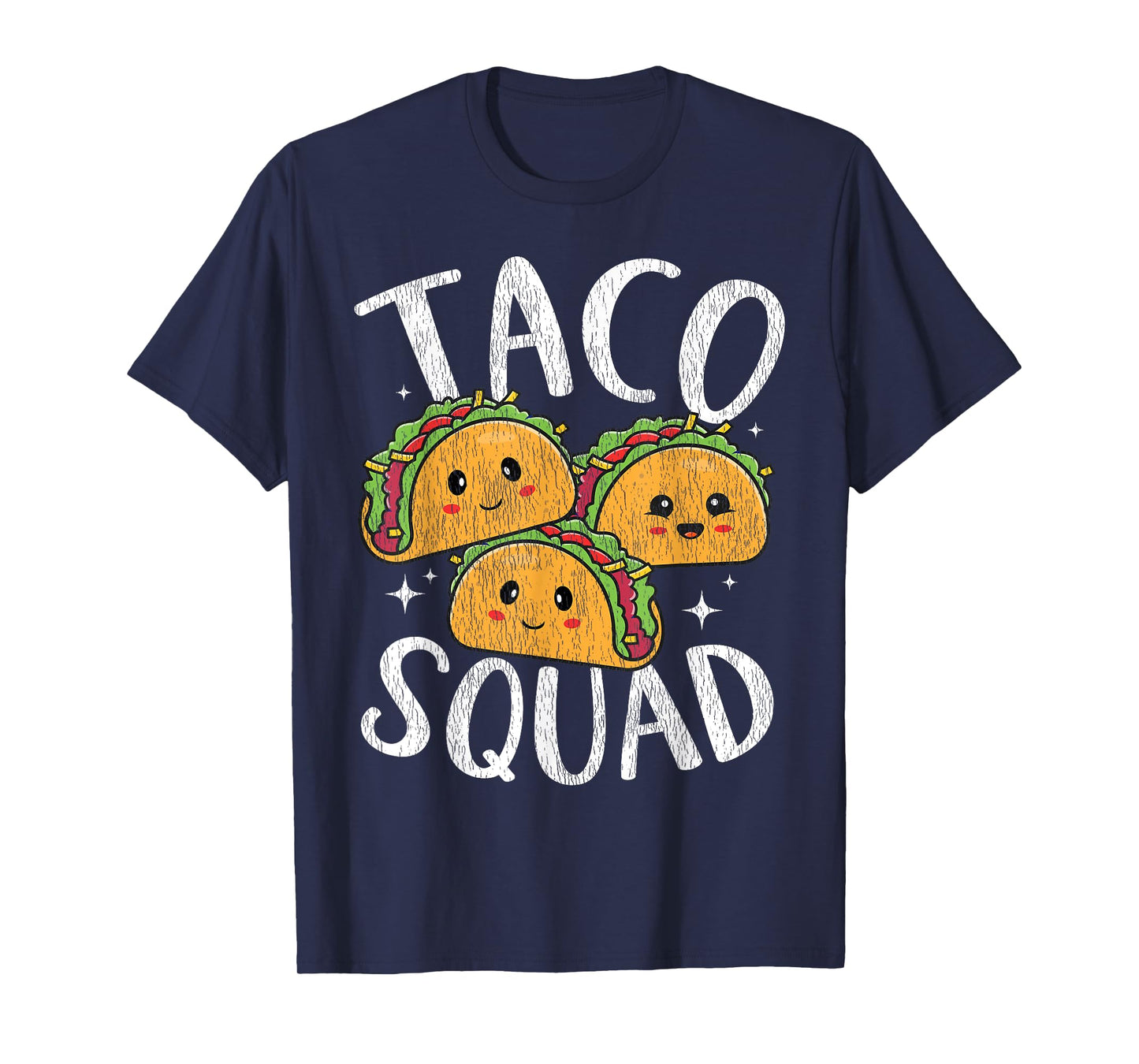 Kawaii Taco Squad For Tacos Lover Men Women Kids Vintage T-Shirt