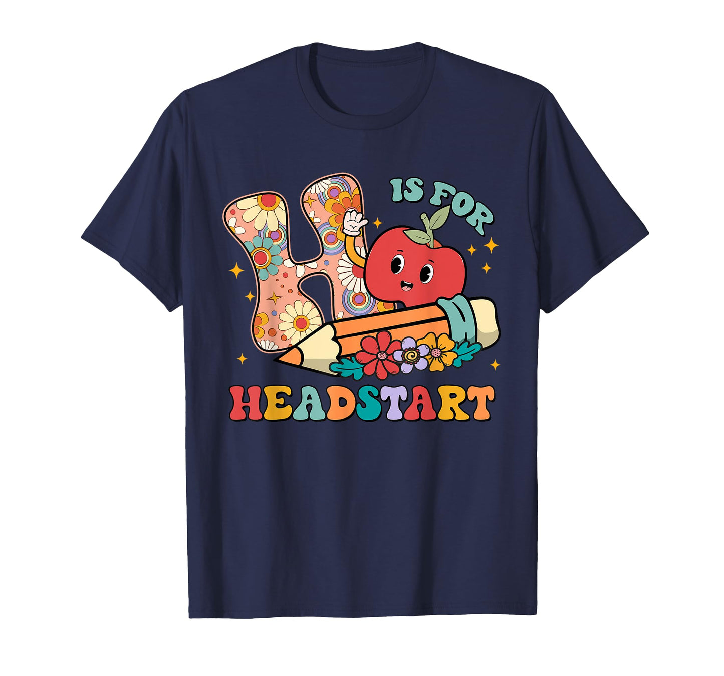 Groovy H Is For Headstart Funny Back To School Gifts T-Shirt