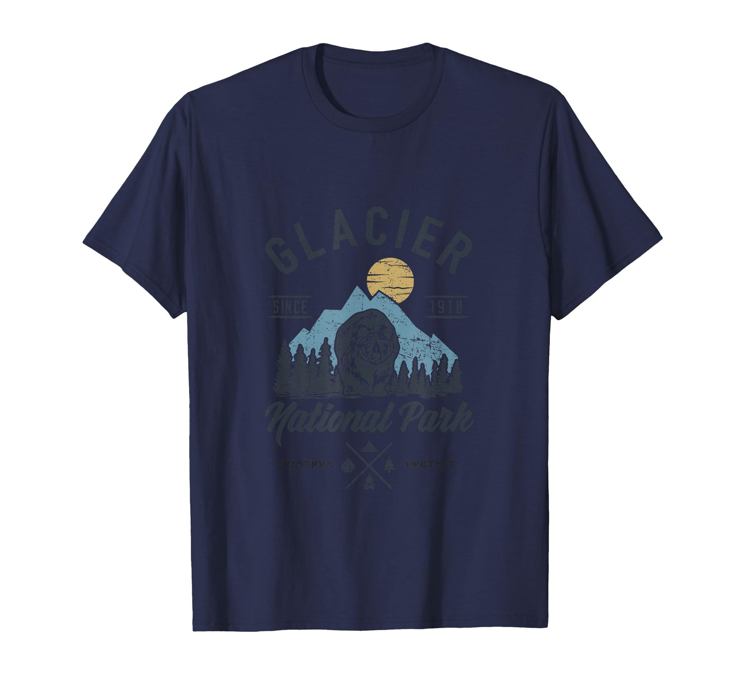 Glacier National Park Novelty Road Trip Montana T-Shirt T-Shirt