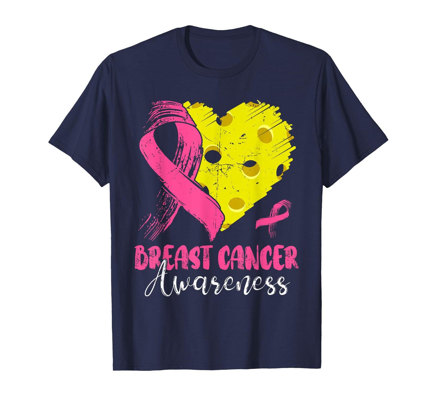 Pink Ribbon & Pickleball Ball Heart Breast Cancer Warrior T-Shirt