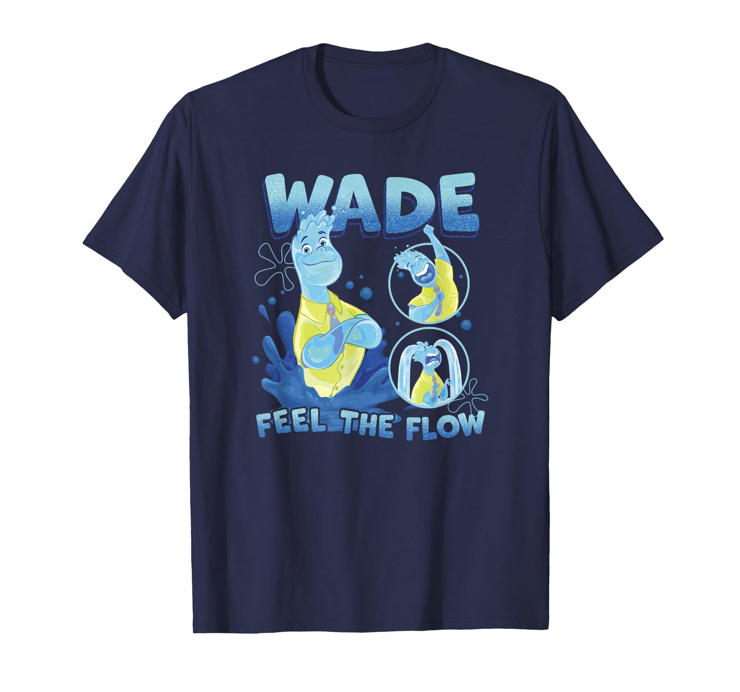 Disney Pixar Elemental Feel The Flow Wade Portrait T-Shirt