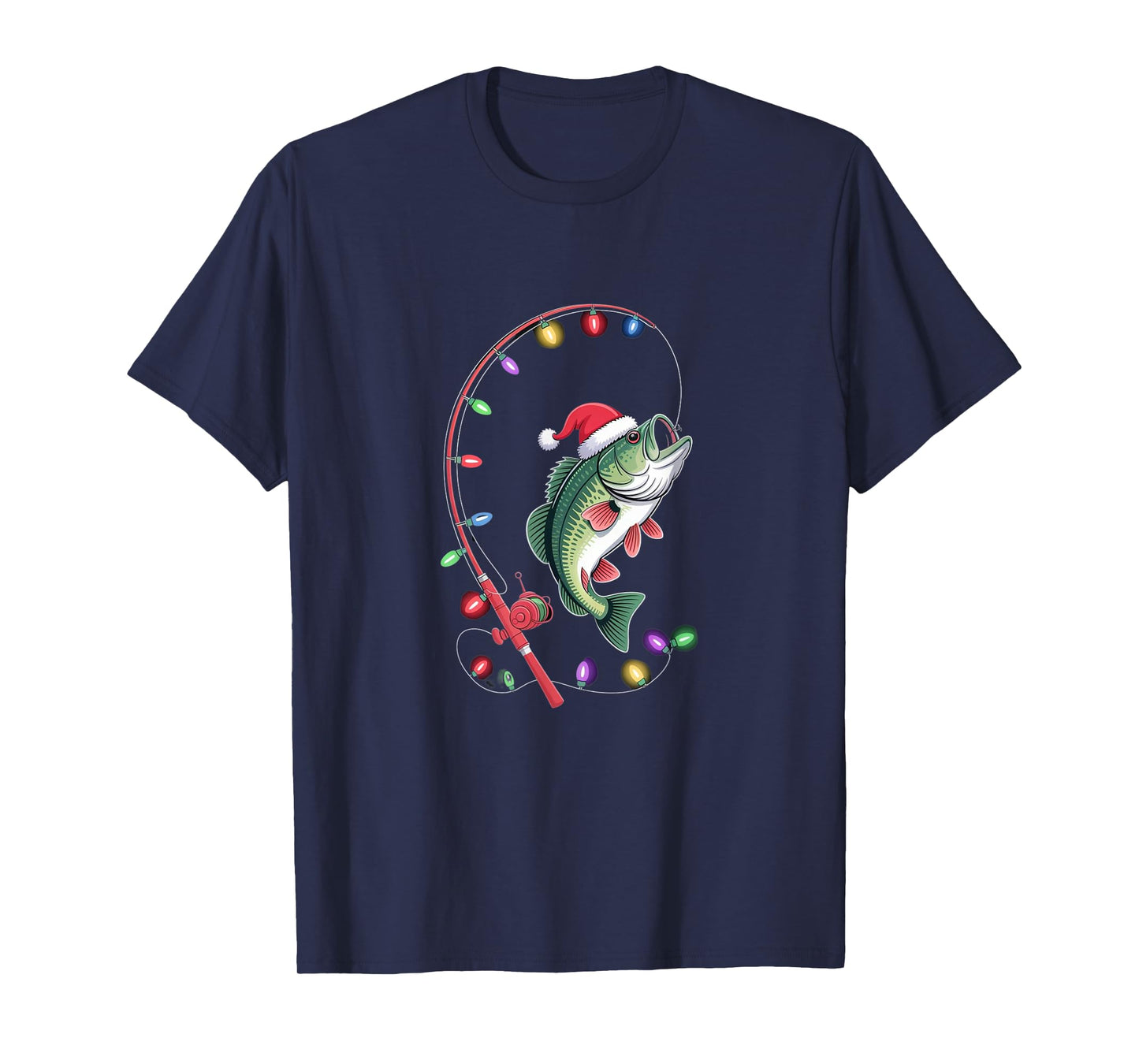 Bass Christmas – Funny Fishing Holiday T-Shirt