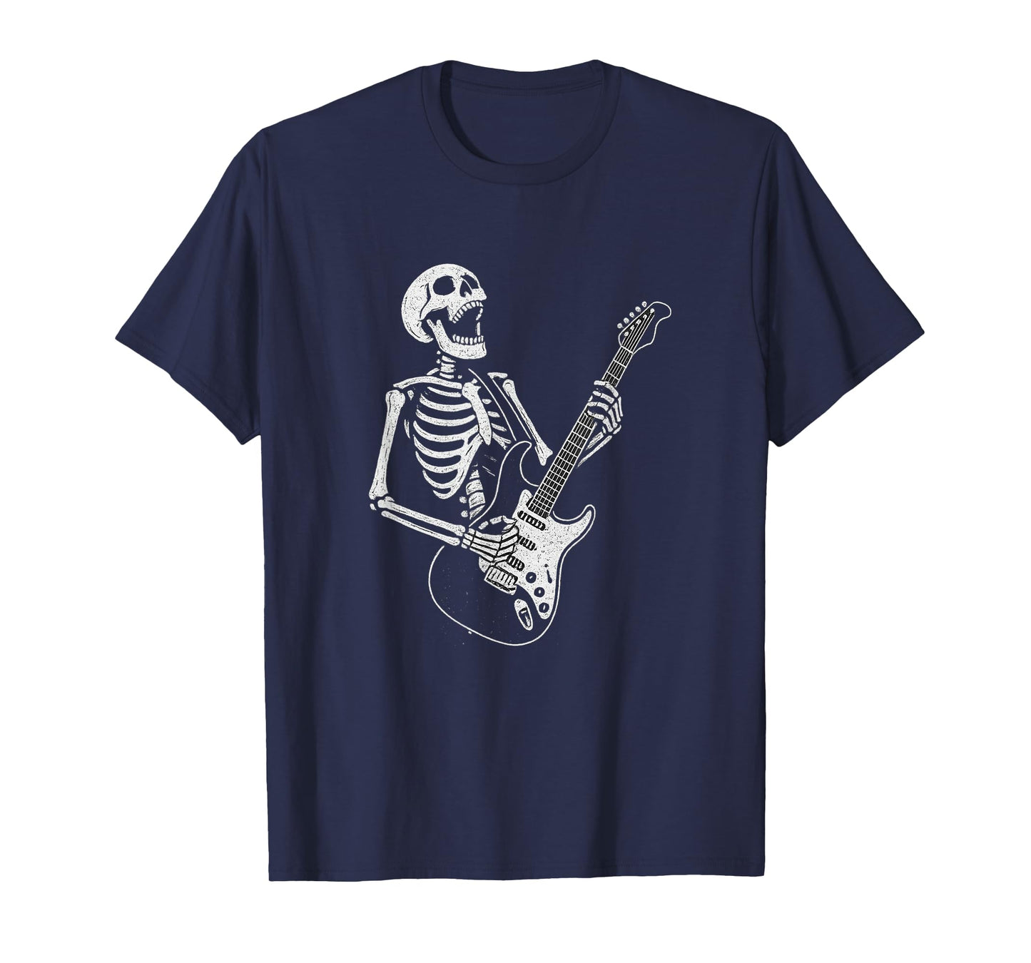 Rock Grunge Skeleton Guitarist Metal Punk Electric Guitar T-Shirt