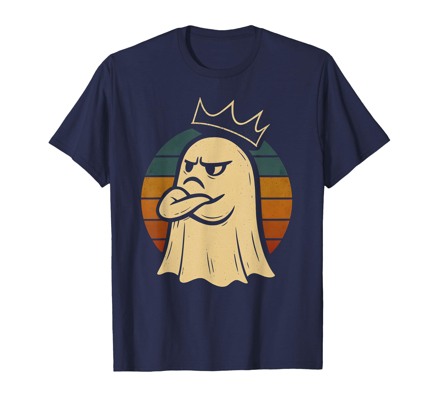 Ghost King Boo Sheet Men Women Halloween Party T-Shirt