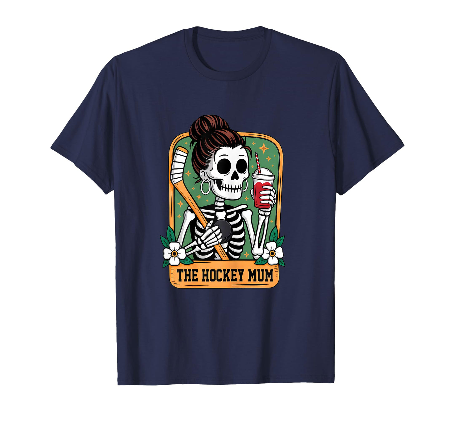 The Hockey Mum Tarot Card Skeleton Game Day Proud Mums T-Shirt