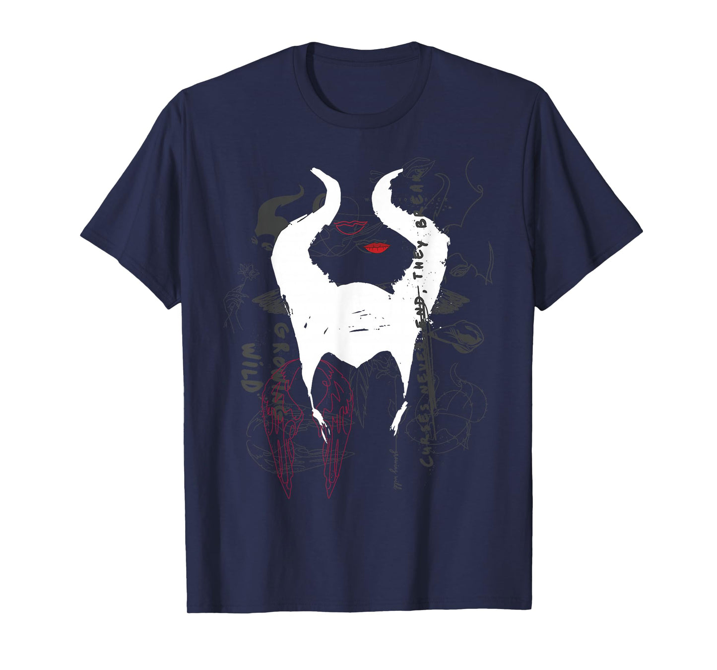 Disney Maleficent Mistress Of Evil Growing Wild Collage T-Shirt