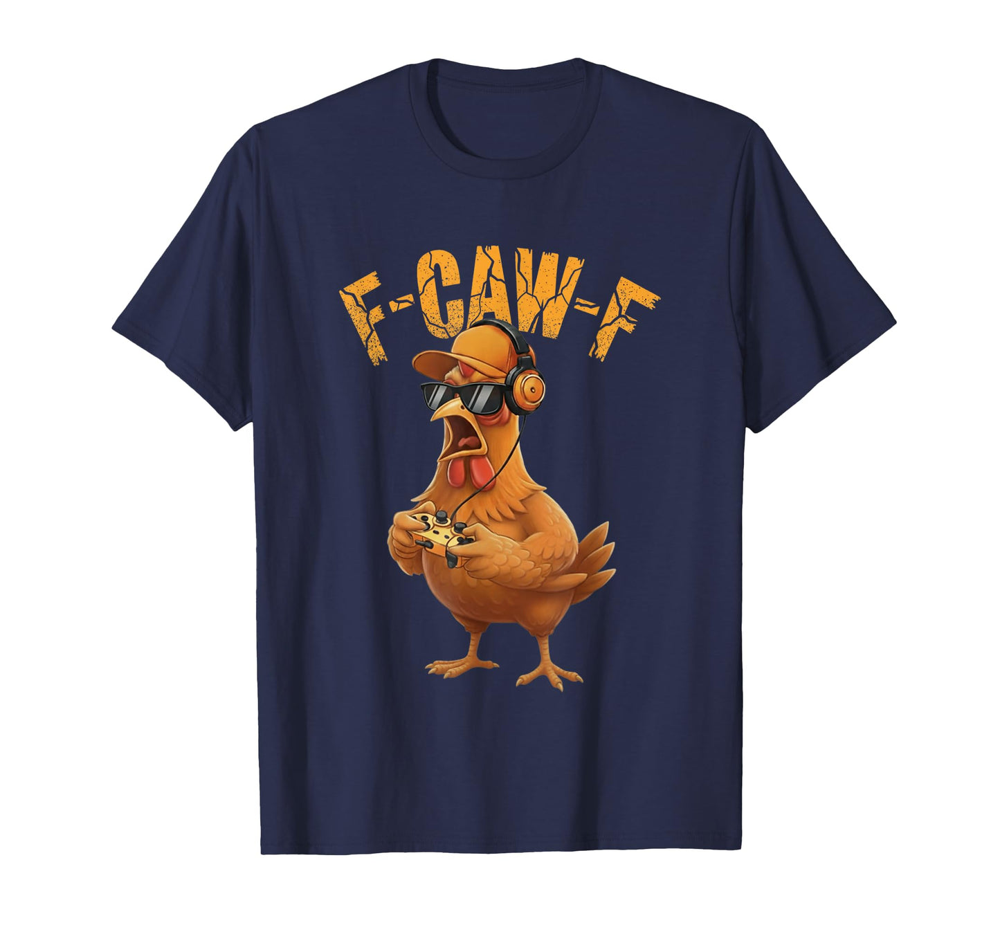 Funny F-CAW-F Gaming Rooster Respawn Meme Gamer Humor Quote T-Shirt