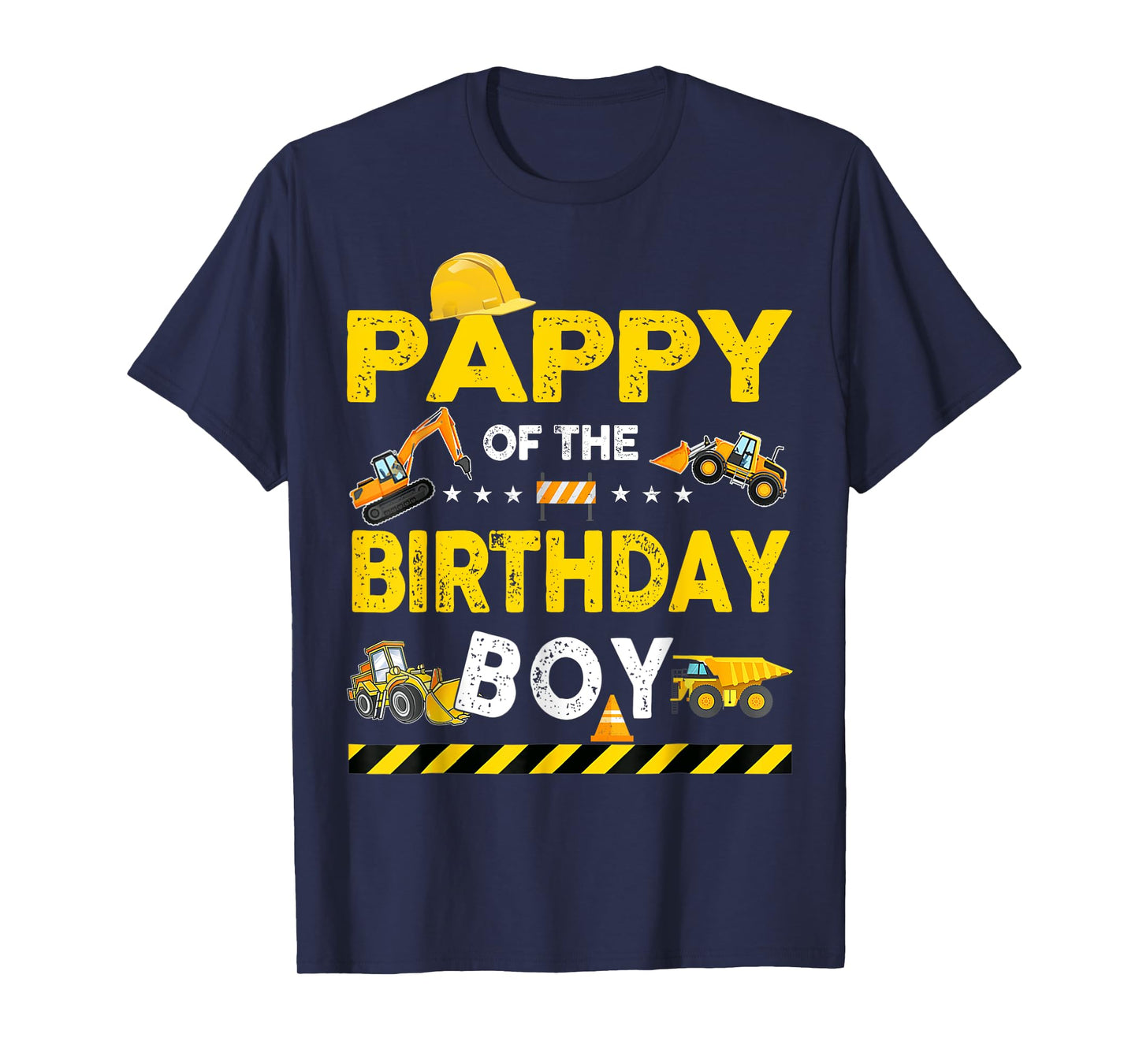 Pappy Of The Birthday Boy Construction Worker Birthday T-Shirt