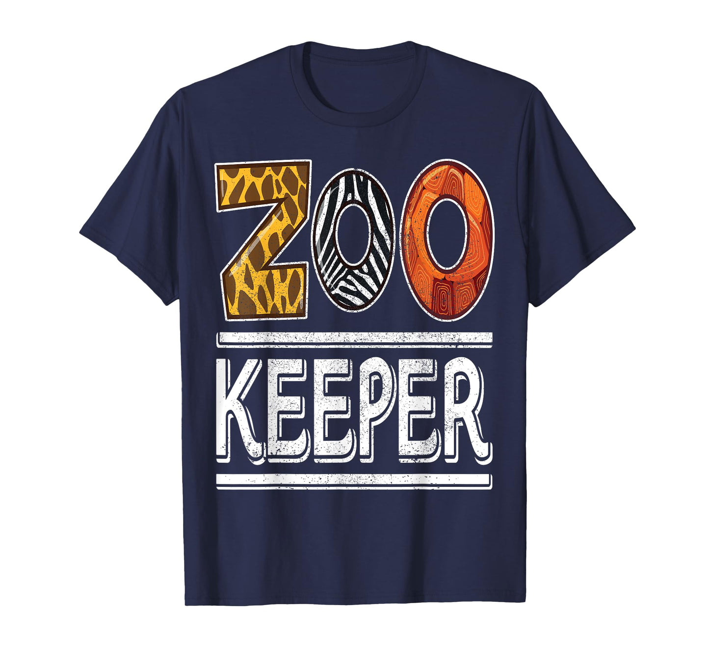 Zookeeper Safari Costume Adult Kids Animal Print Zoo Keeper T-Shirt
