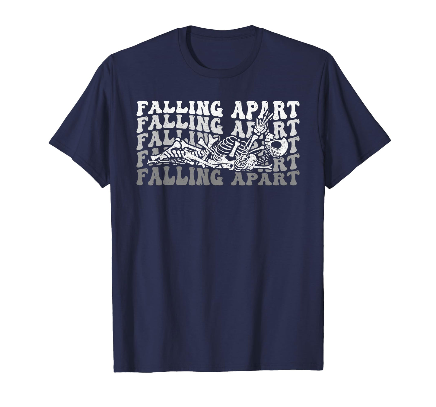 Falling Apart Skeleton Funny Halloween T-Shirt