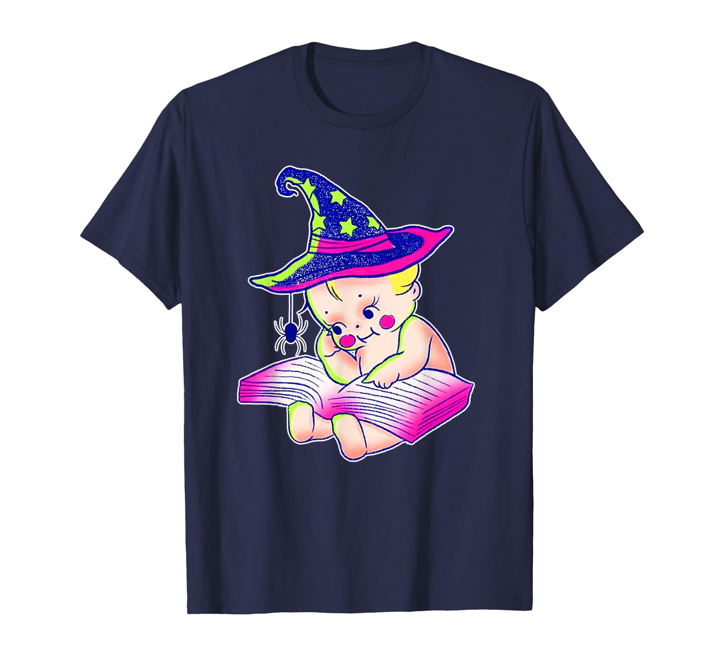 Kewpie Baby Witch Spider Magic Spell Tattoo Flash T-Shirt