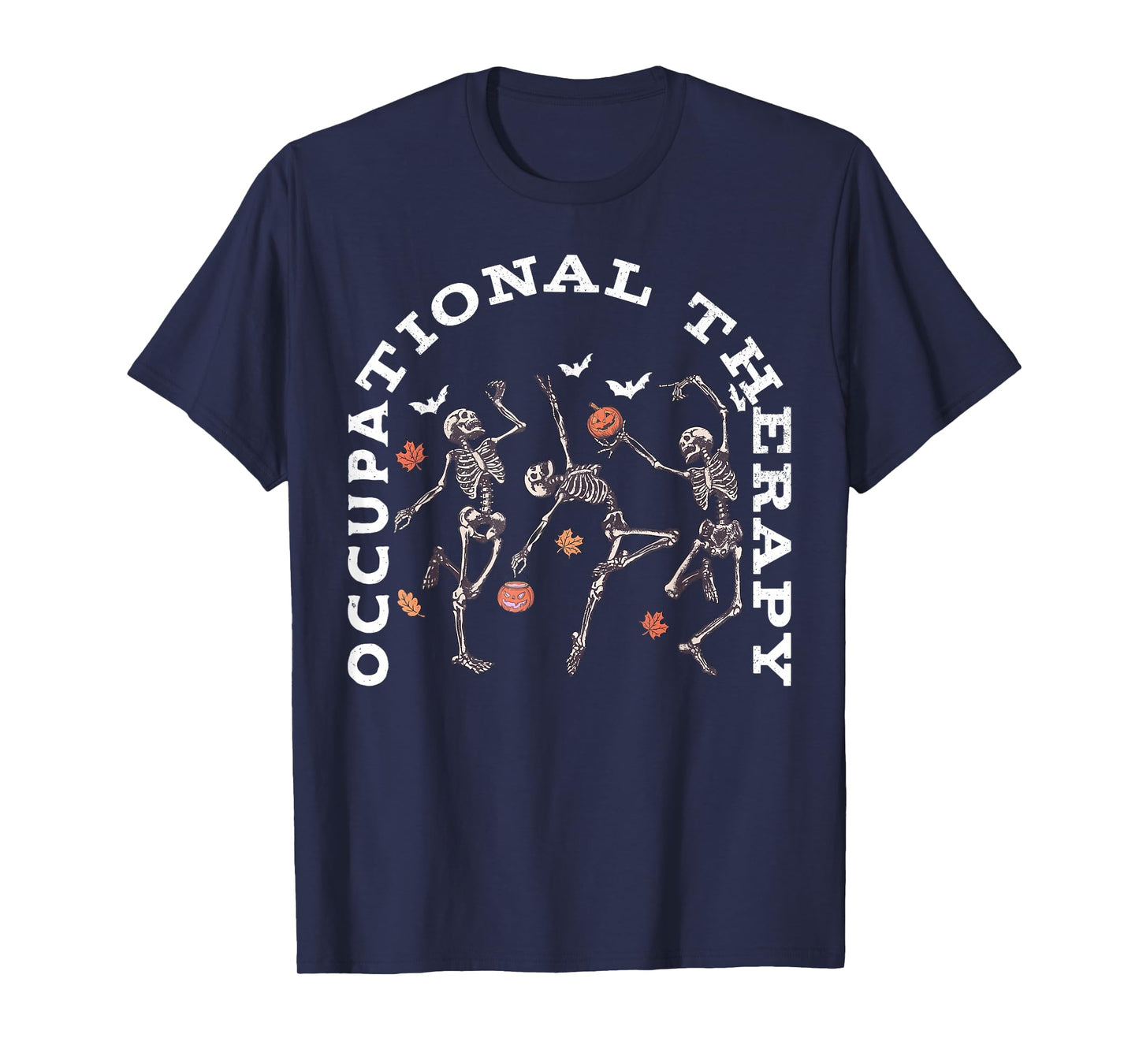 Occupational Therapy Dancing Skeleton OT Therapist Halloween T-Shirt