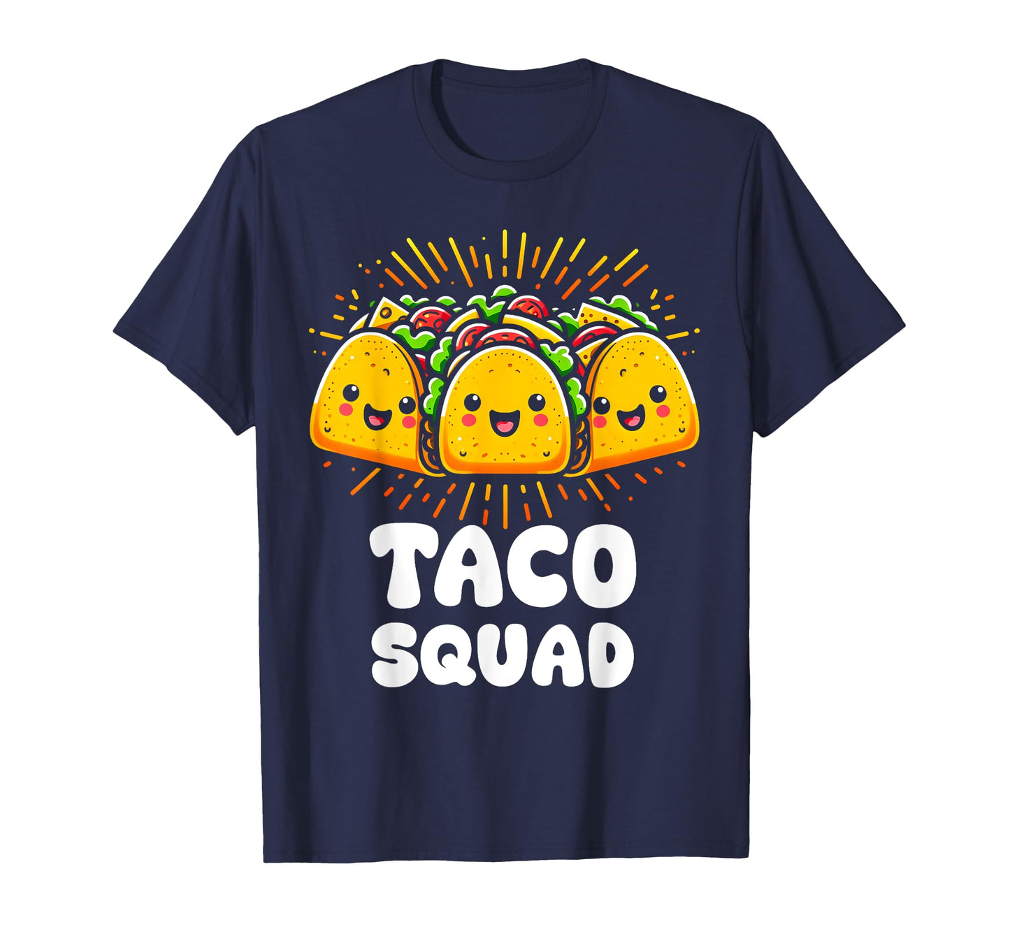 Taco Squad Funny Fiesta Group Mexican Food Design T-Shirt