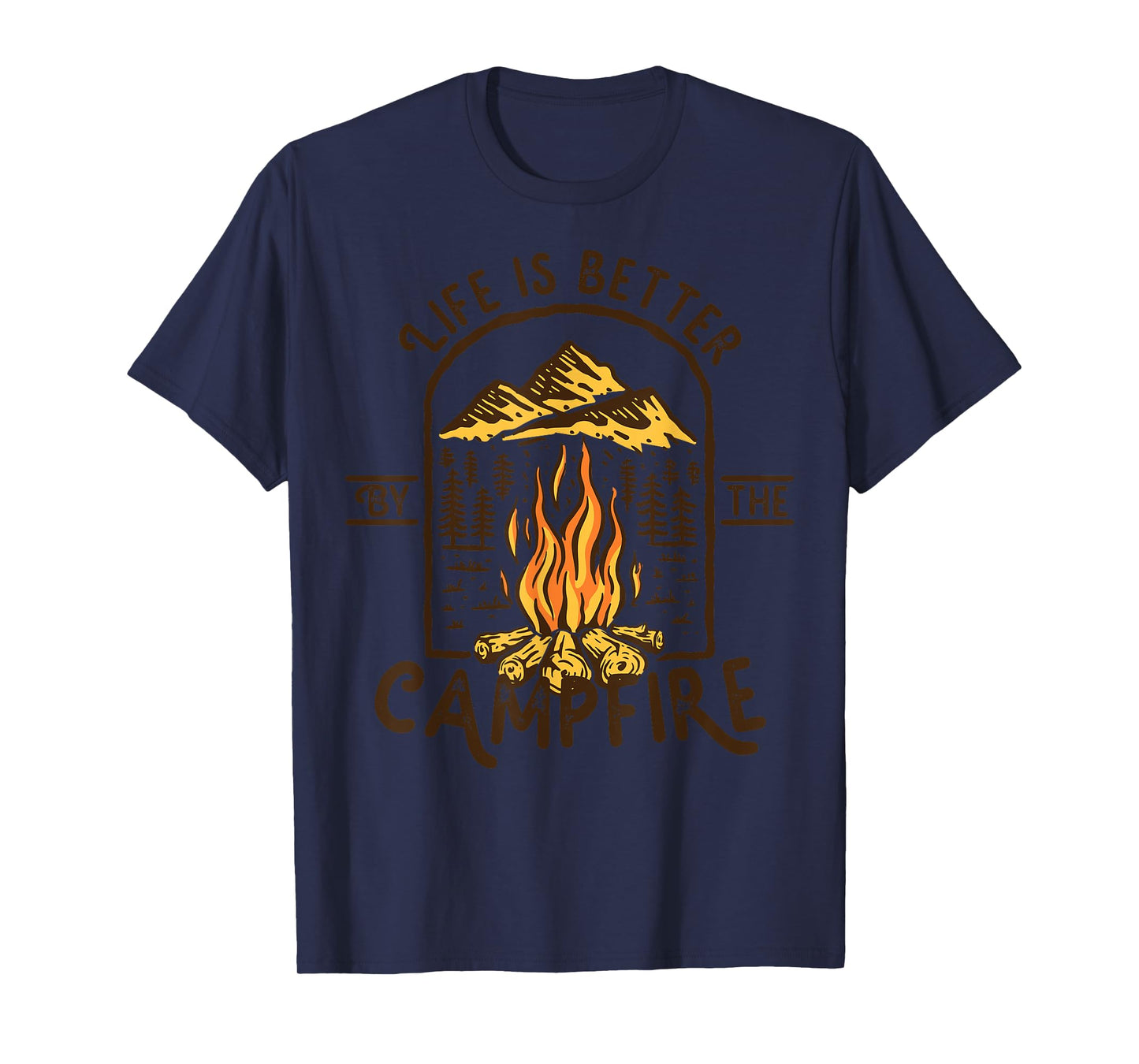 Life Is Better At The Campfire Funny Vintage Camping Camper T-Shirt