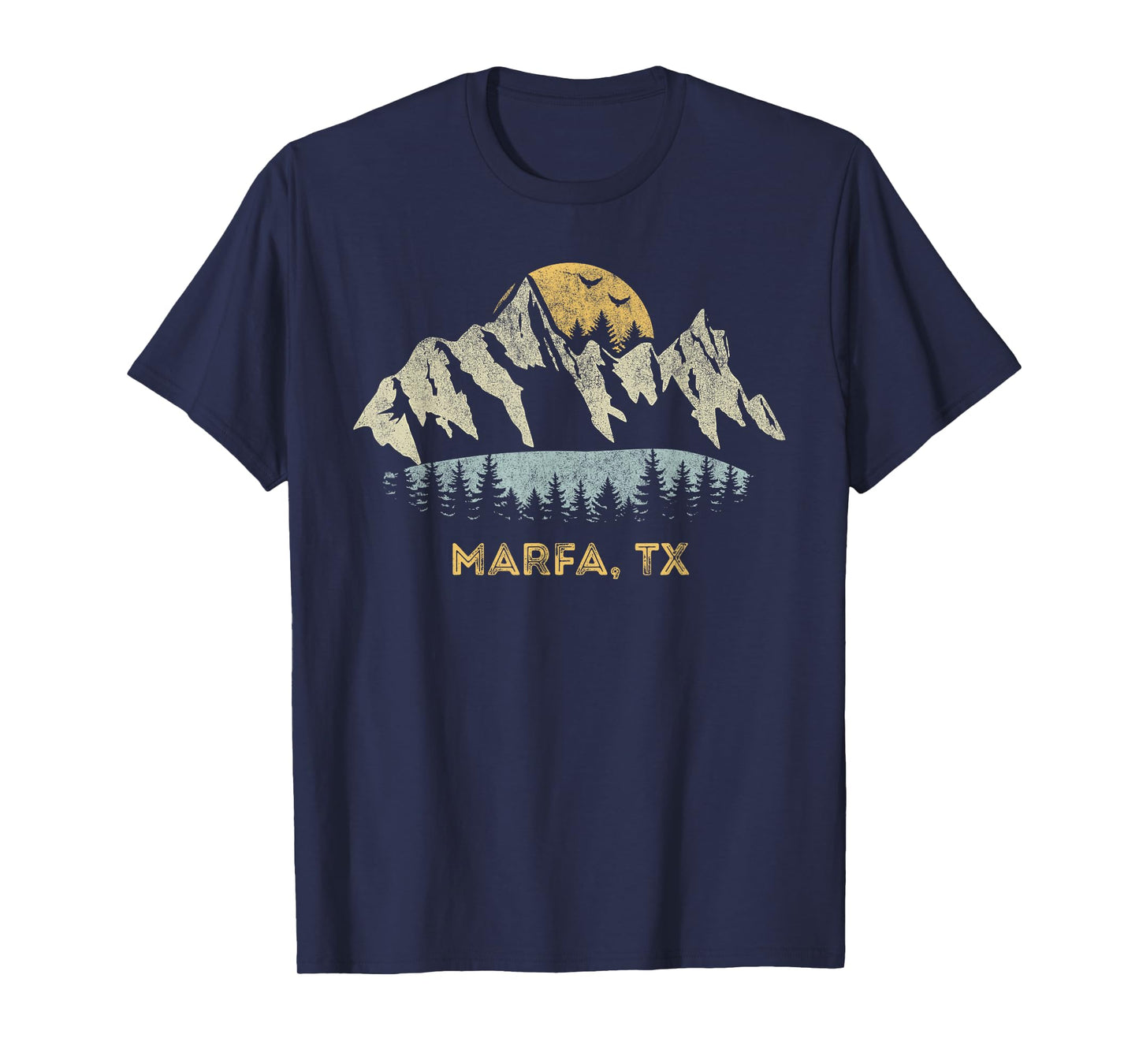 Marfa Texas Mountain Sunset Sunrise TX T-Shirt