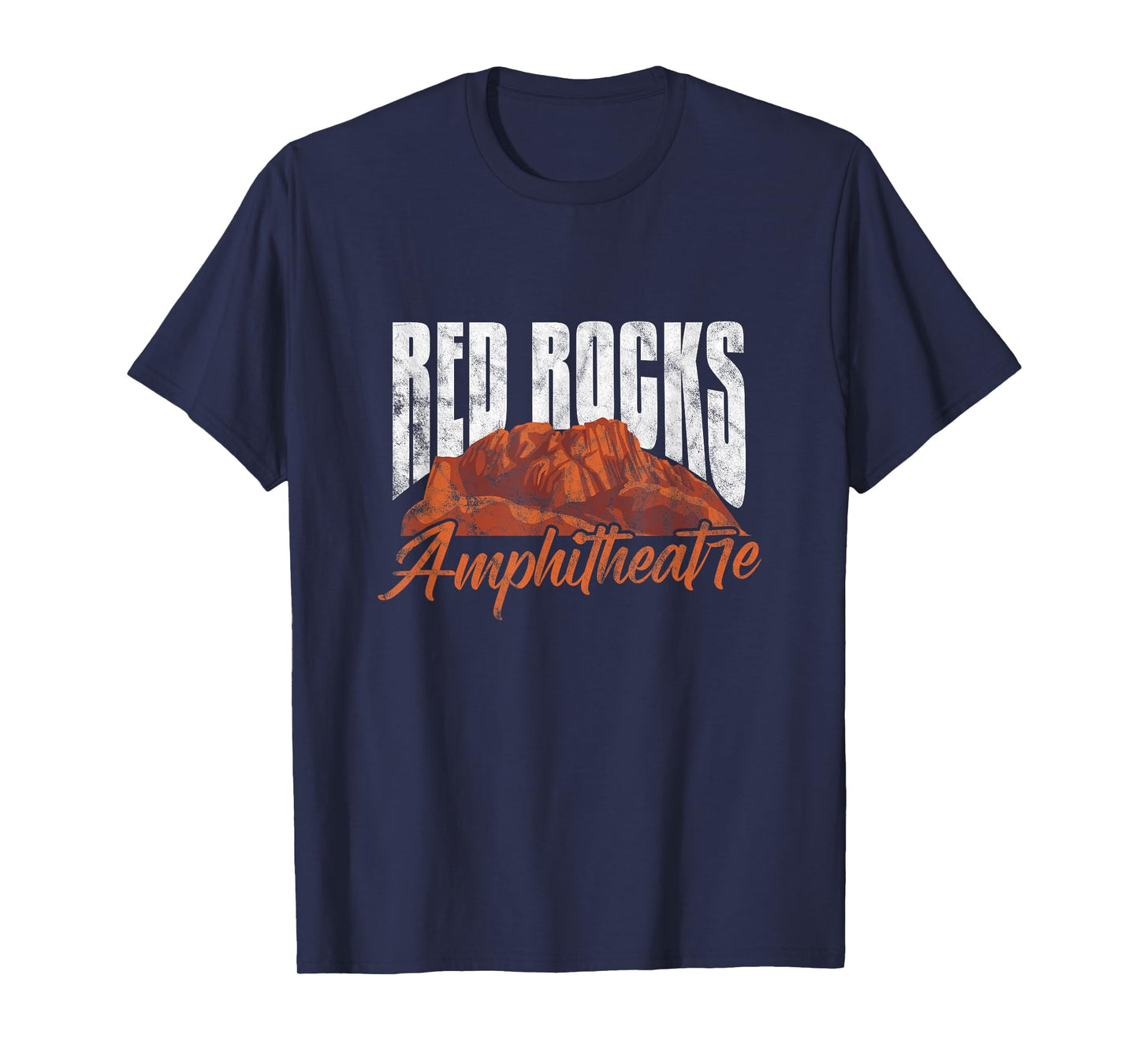 Red Rocks Amphitheatre Morrison Colorado Concerts Distressed T-Shirt