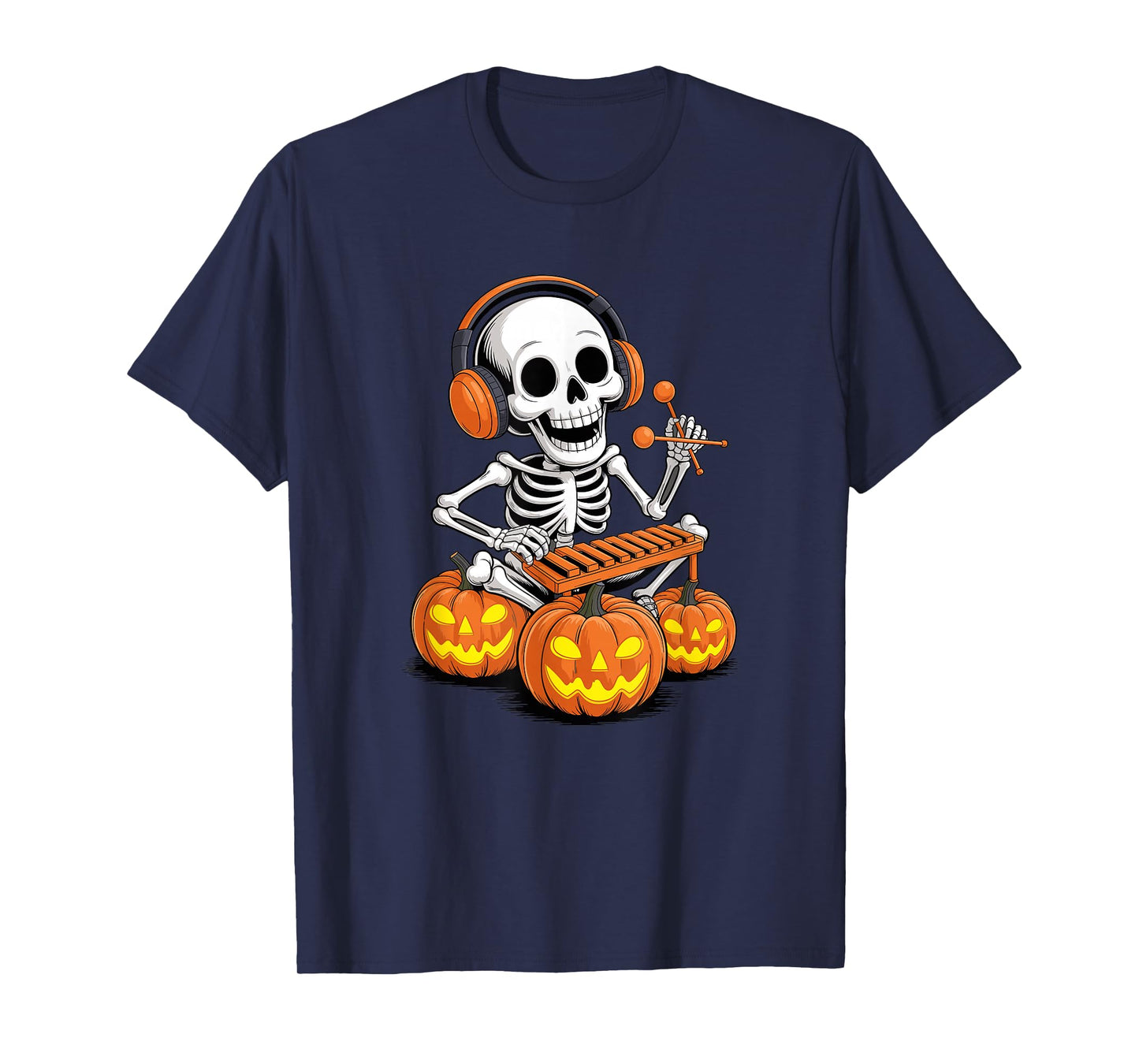 Halloween Skeleton Marimba Instrument T-Shirt