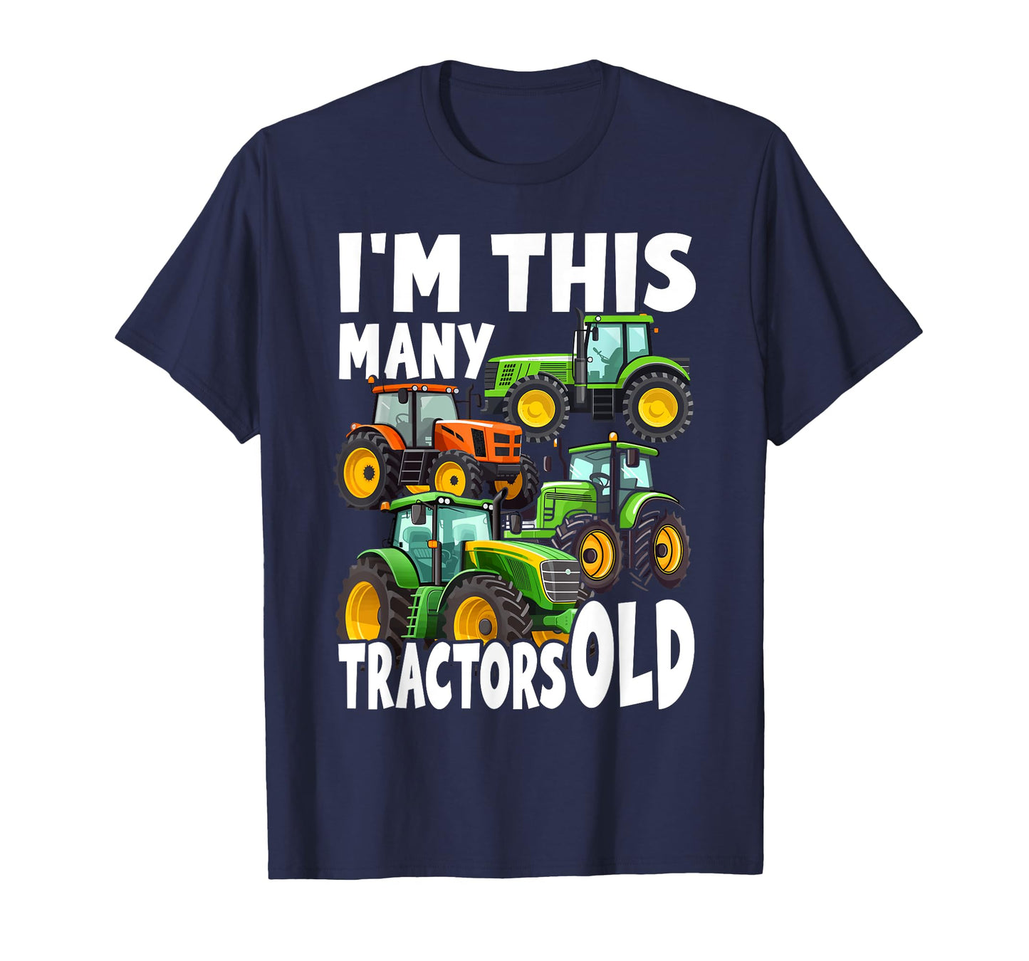 4 Year Old Boy Tractors Old 4th Birthday Farm Tractor Truck T-Shirt