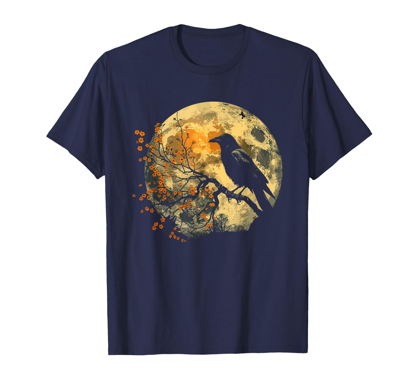 Black Raven Nature Art Crow Moon T-Shirt