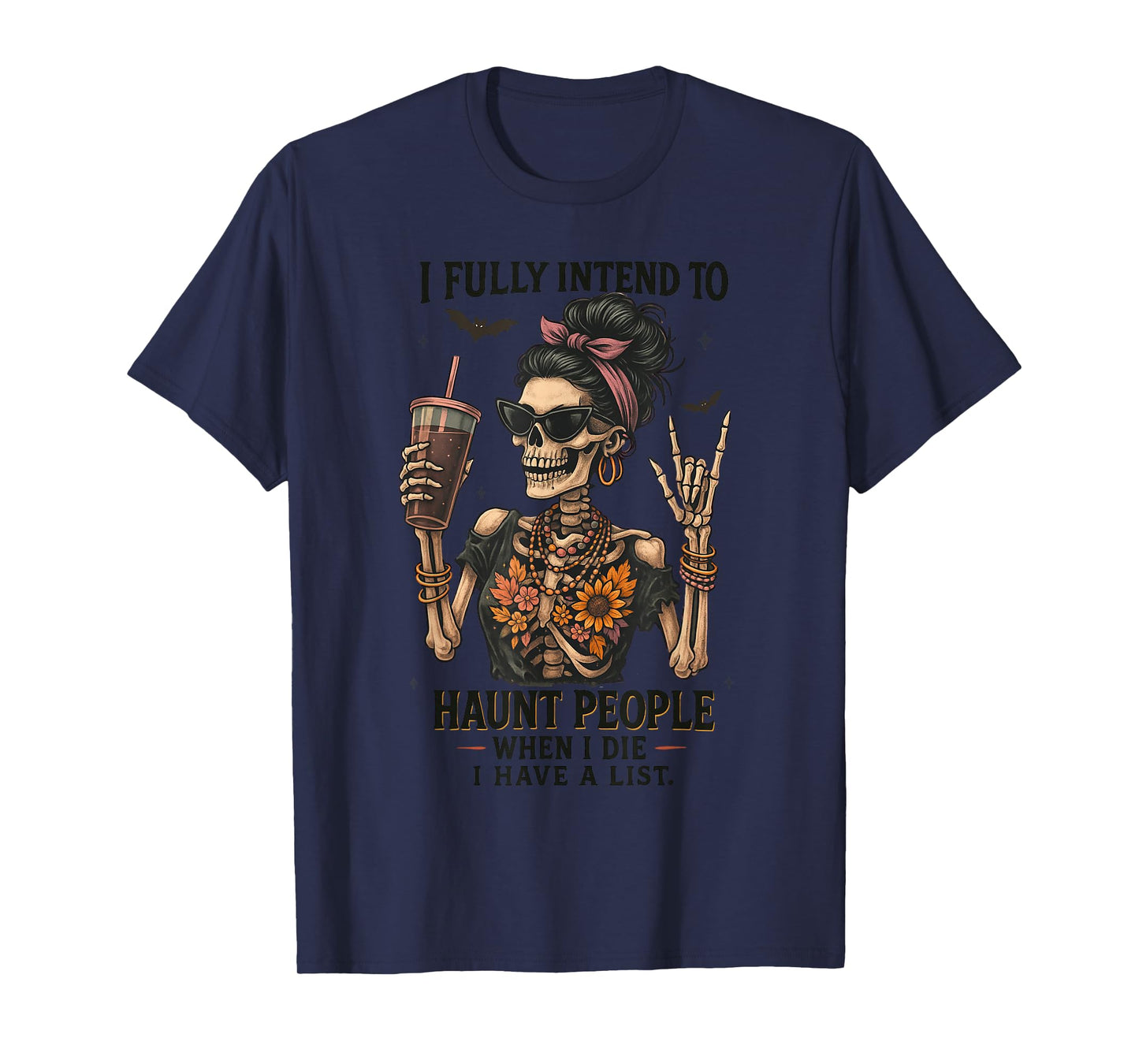 Halloween Outfit for Women Funny Skeleton Funny Halloween T-Shirt