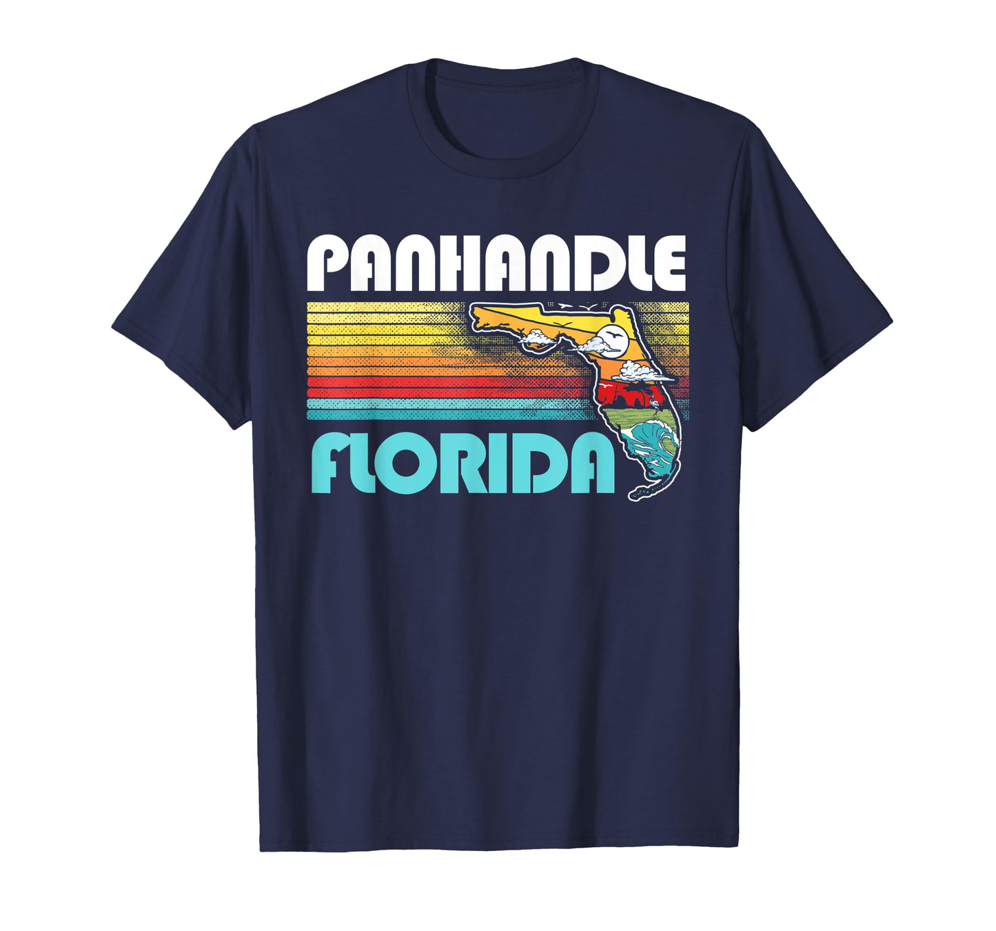 Panhandle Vintage Florida Nature & Outdoors Retro Graphic T-Shirt