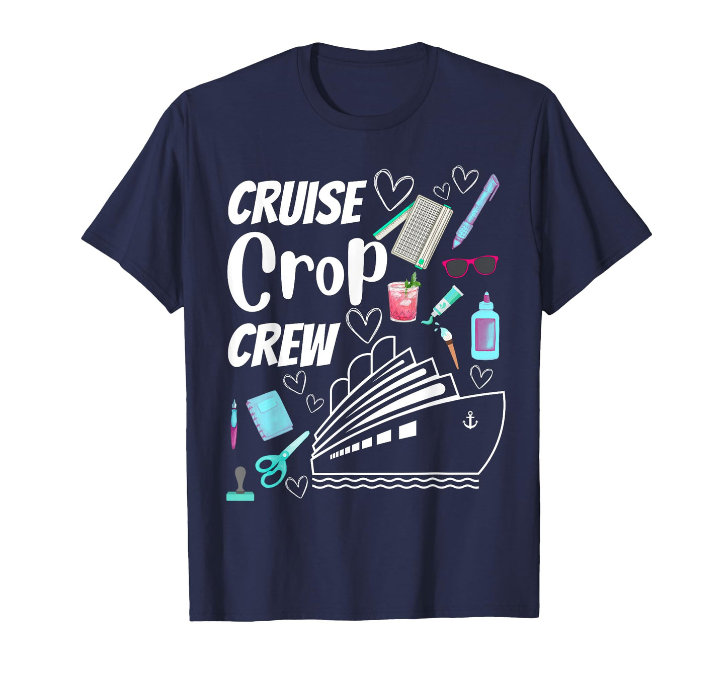 Cruise Crop Crew Scrapbook Crafting Journaling Travel T-Shirt