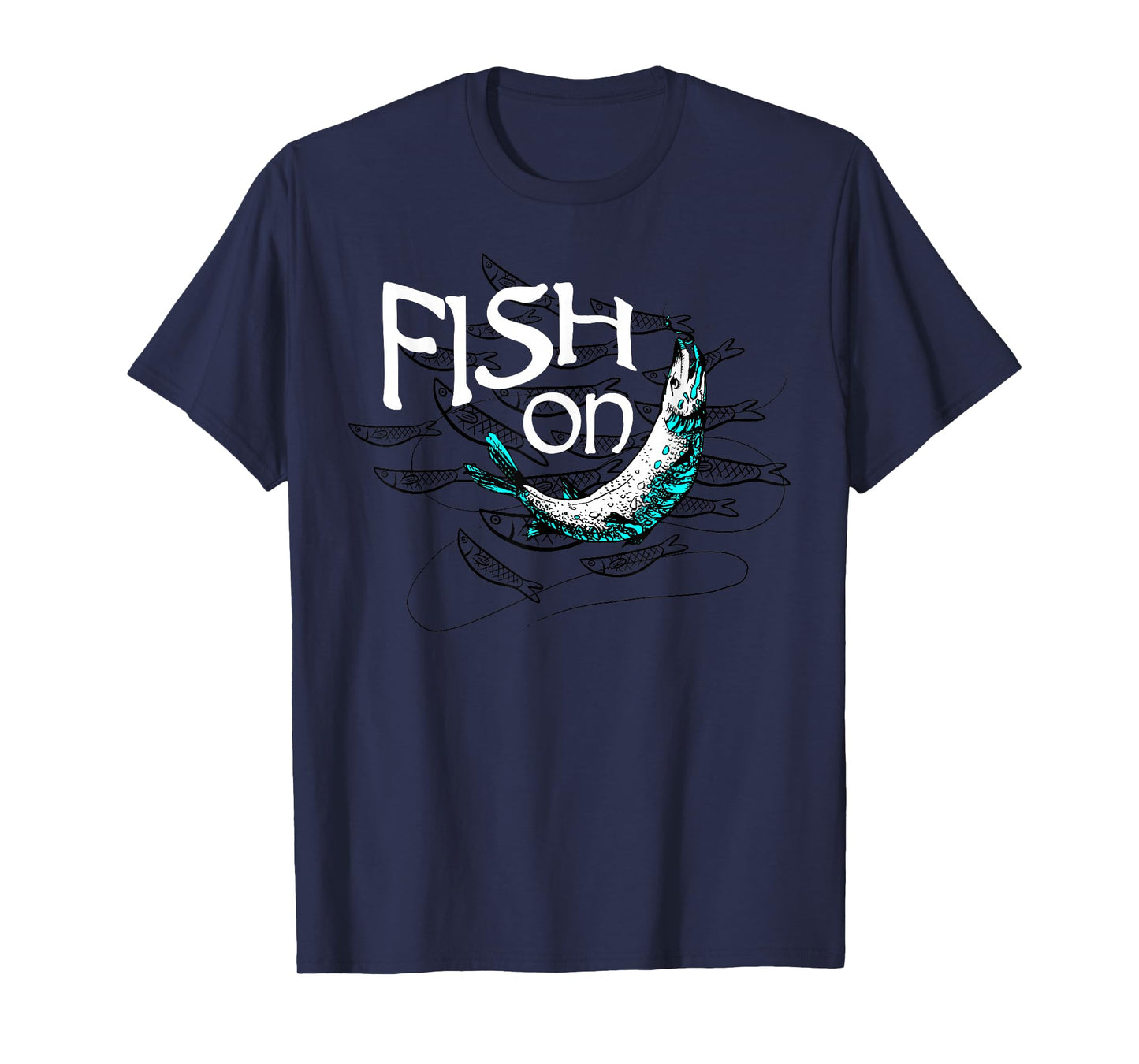 Fish On Fishing Gift for Bass Fisherman Fishing Gift T-Shirt