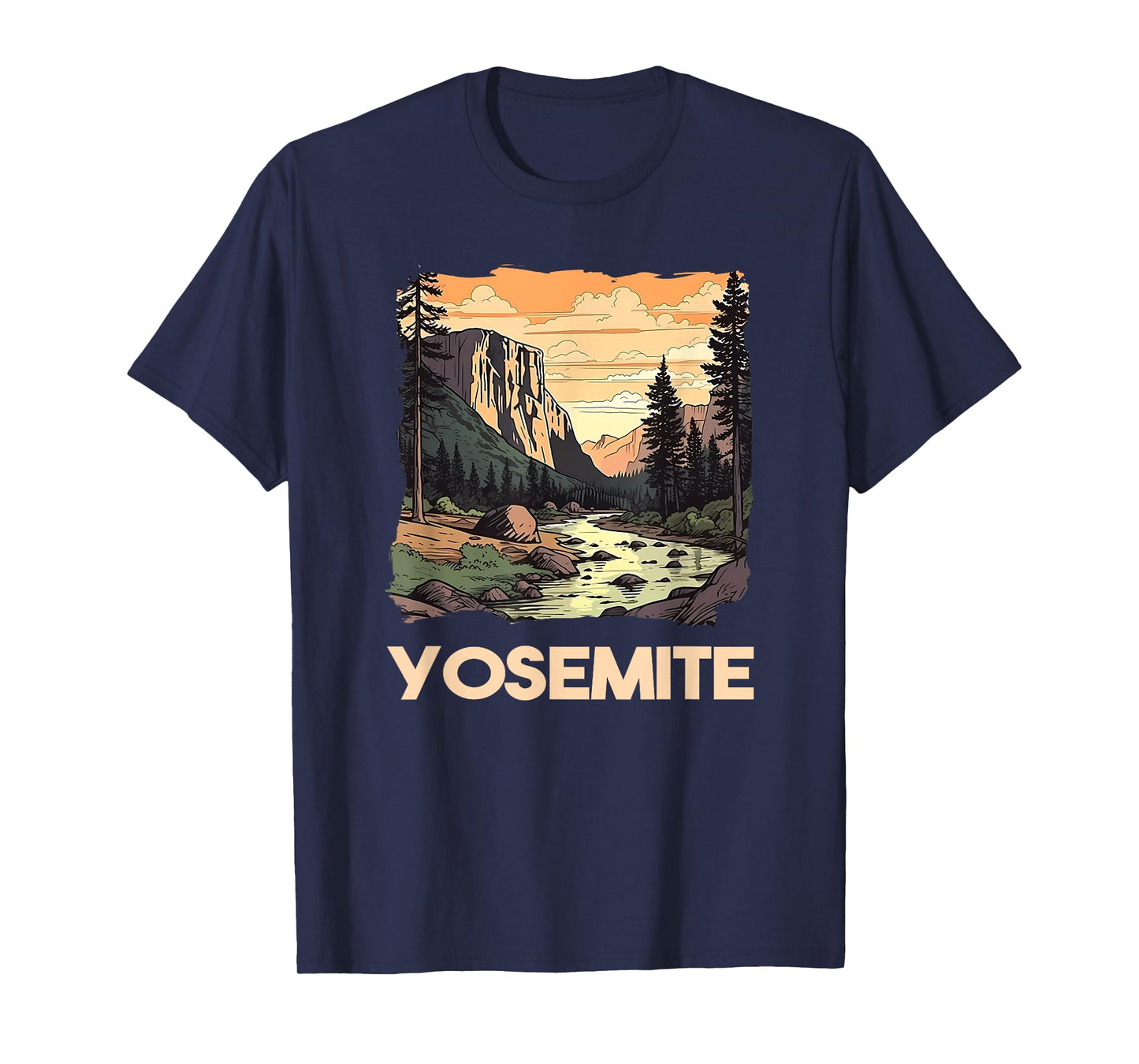 Vintage Yosemite National Park Nature Lover Adventure T-Shirt
