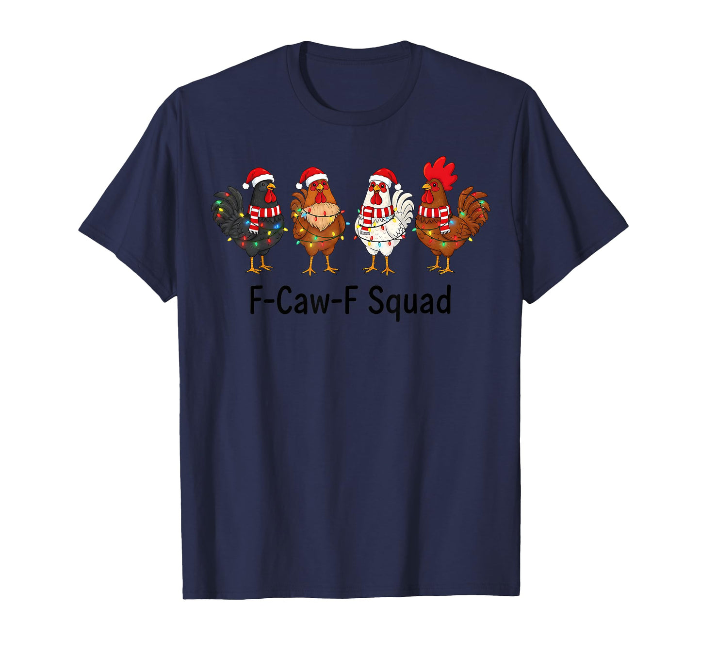 Funny F-Caw-F Rooster Chicken Pun Meme, Viral Humor Quote T-Shirt