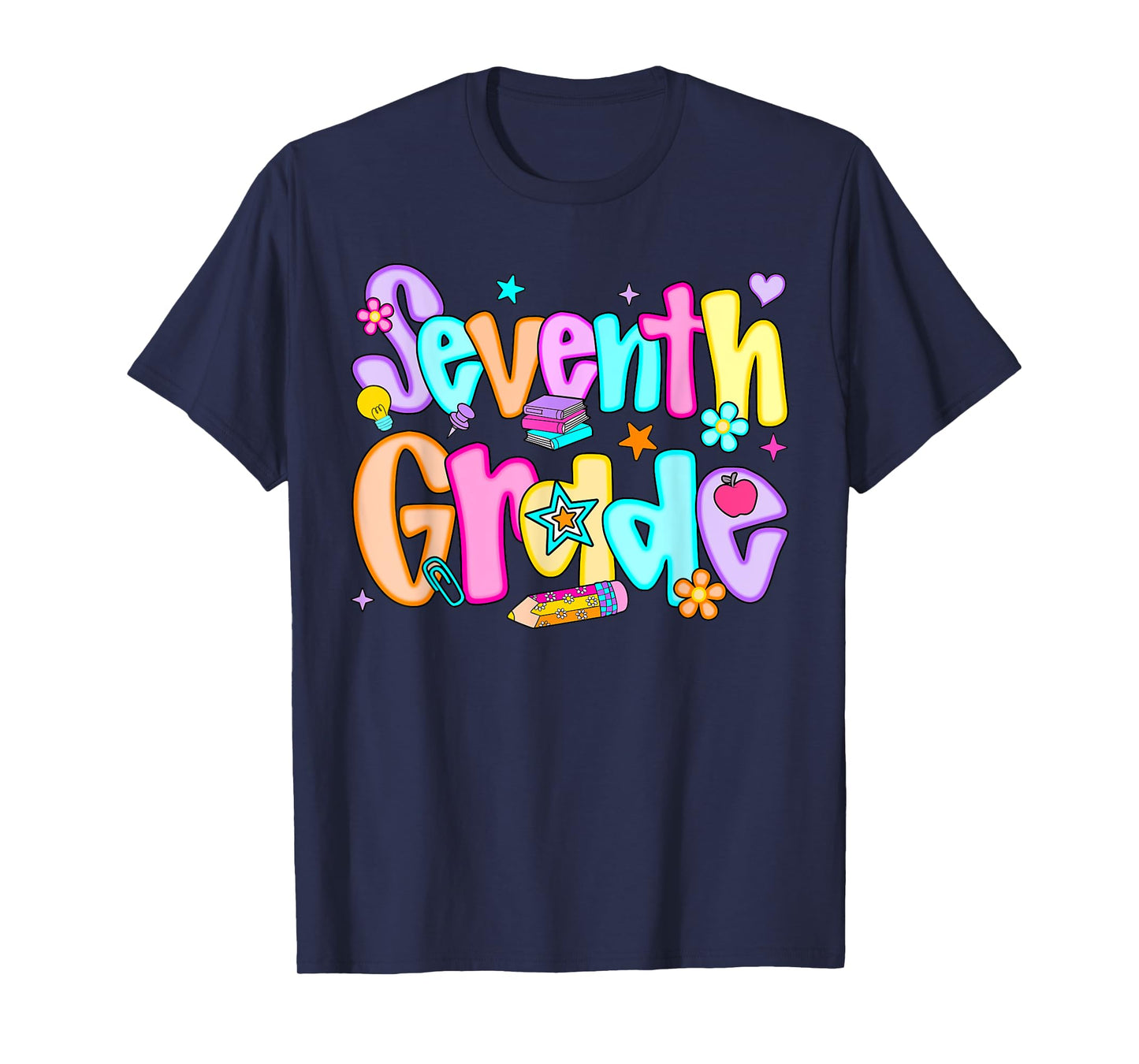 Preppy Seventh Grade Back To School 7th Grade Teachers Girls T-Shirt