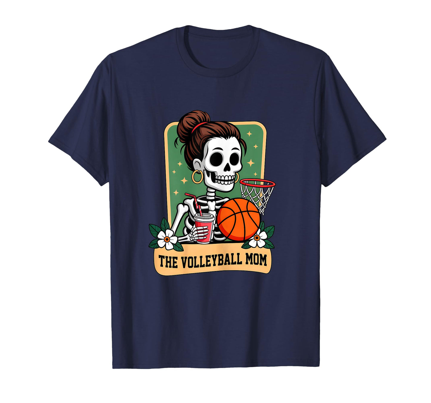 The Basketball Mom Tarot Card Skeleton Game Day Proud Moms T-Shirt
