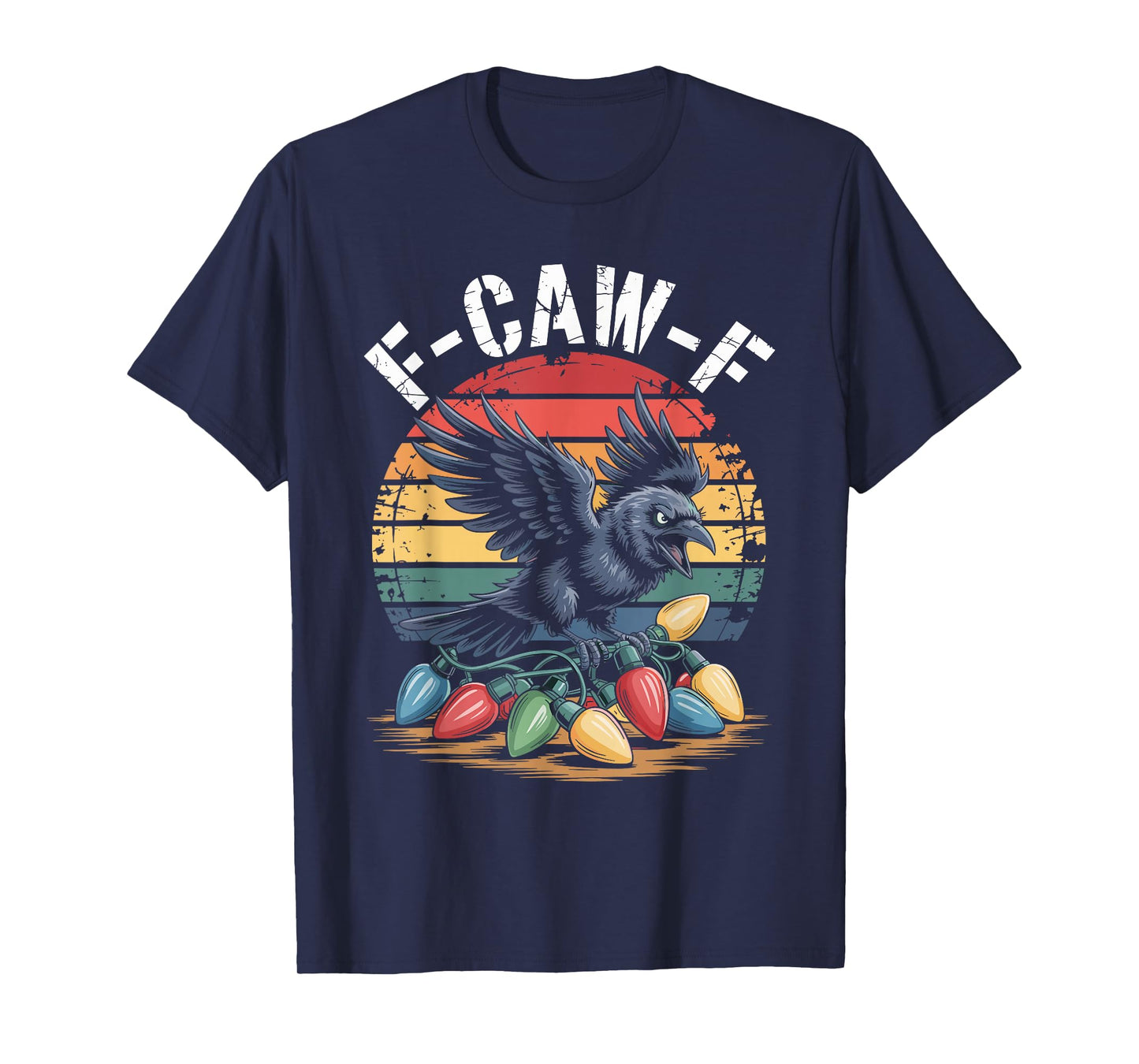 Funny Christmas F-CAW-F Crow T-Shirt