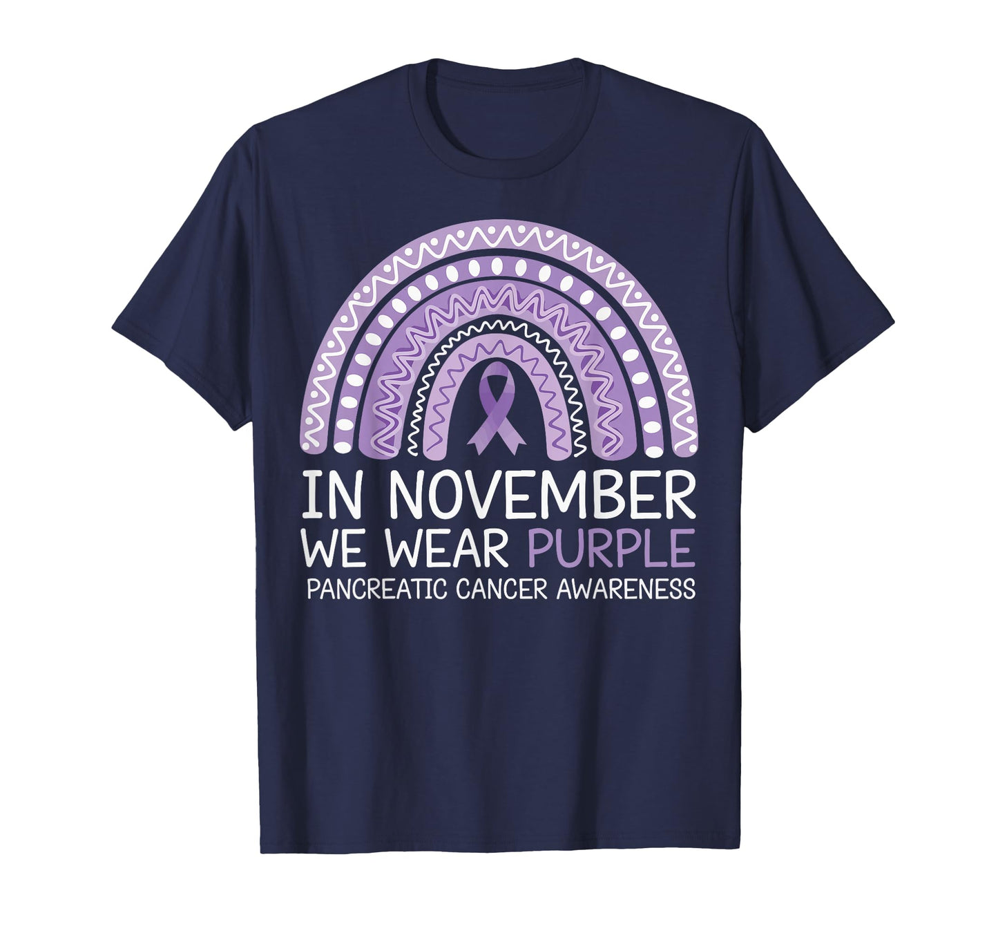 In November We Wear Purple Pancreatic Cancer Awareness T-Shirt