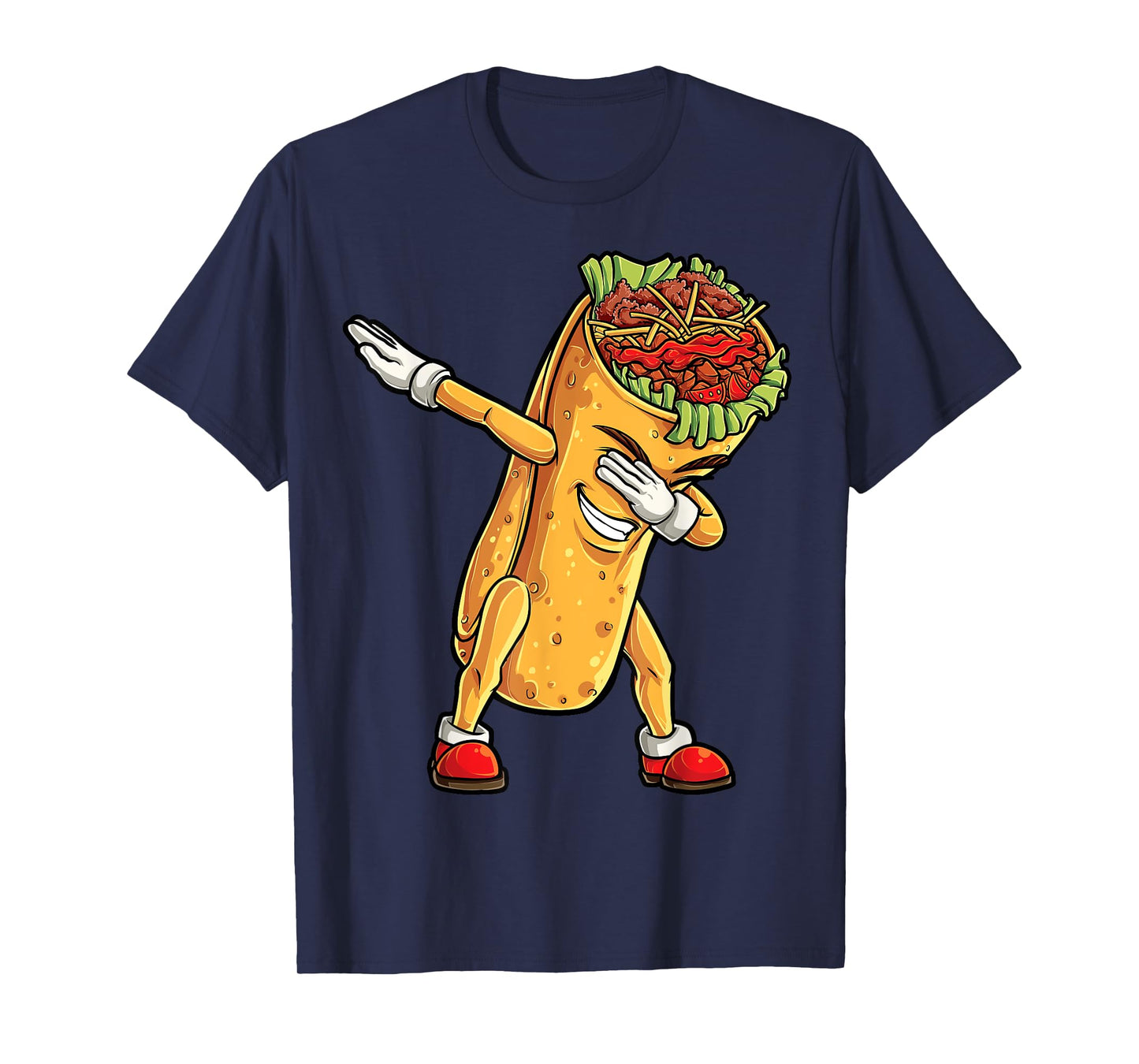 Dabbing Burrito T Shirt Cinco de Mayo Kids Boys Men Women T-Shirt