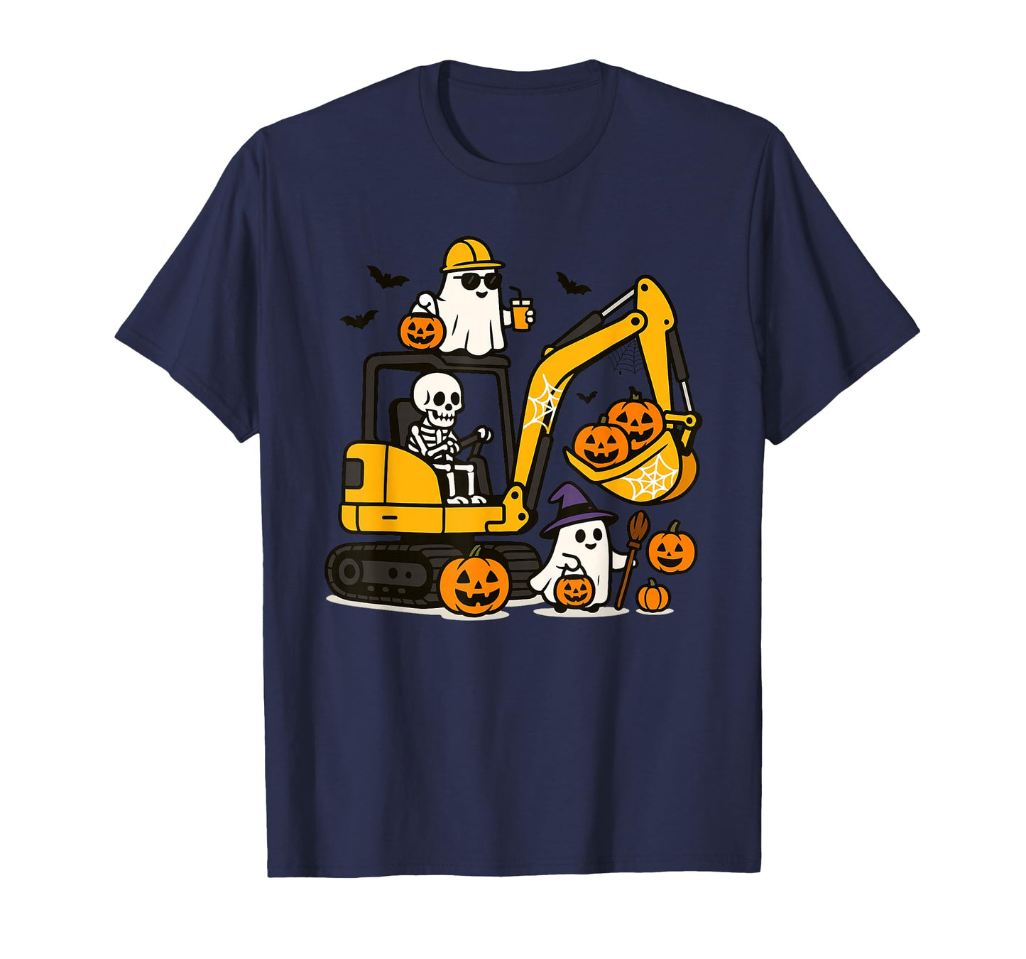 Spooky Construction Trucks Toddler Halloween Costume T-Shirt