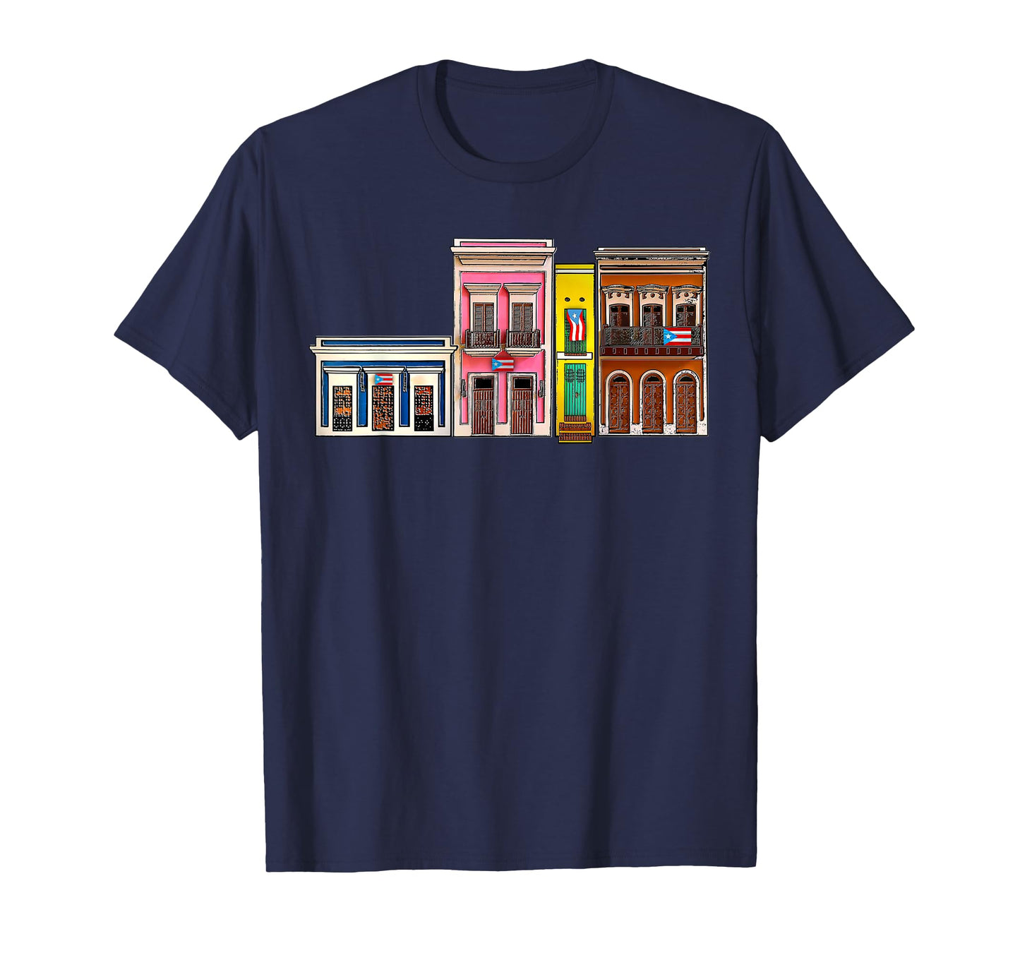 Viejo San Juan Casitas, Puerto Rico Flag Boricua Proud T-Shirt