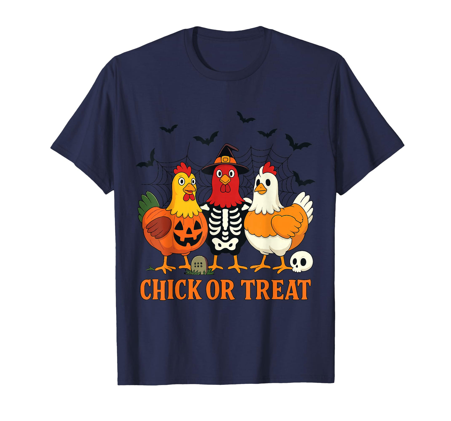 Spooky Chicken Skeleton Chick Or Treat Shirt T-Shirt