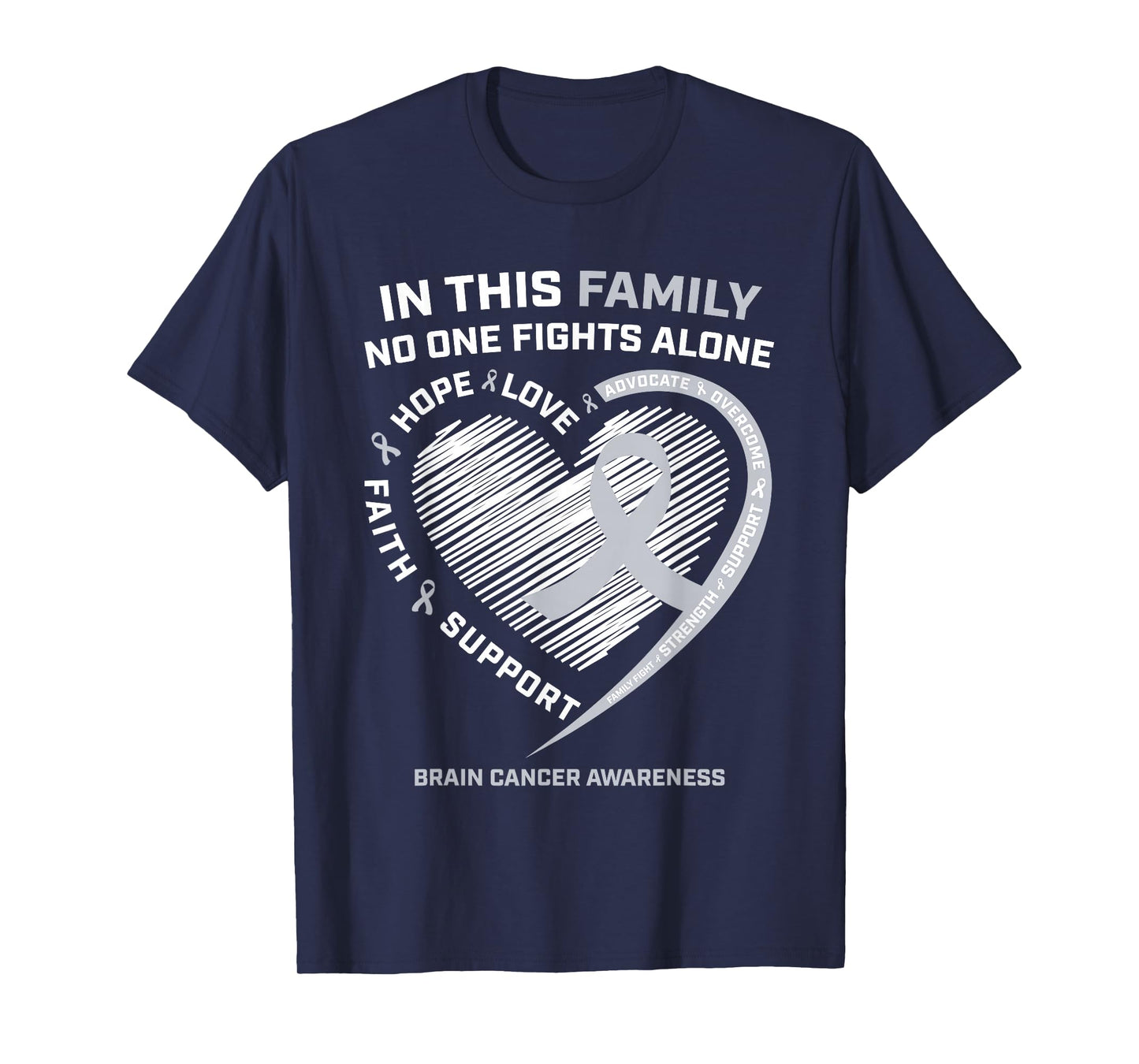 Brain Cancer Awareness Shirts Tshirt Women Men Brain Cancer T-Shirt