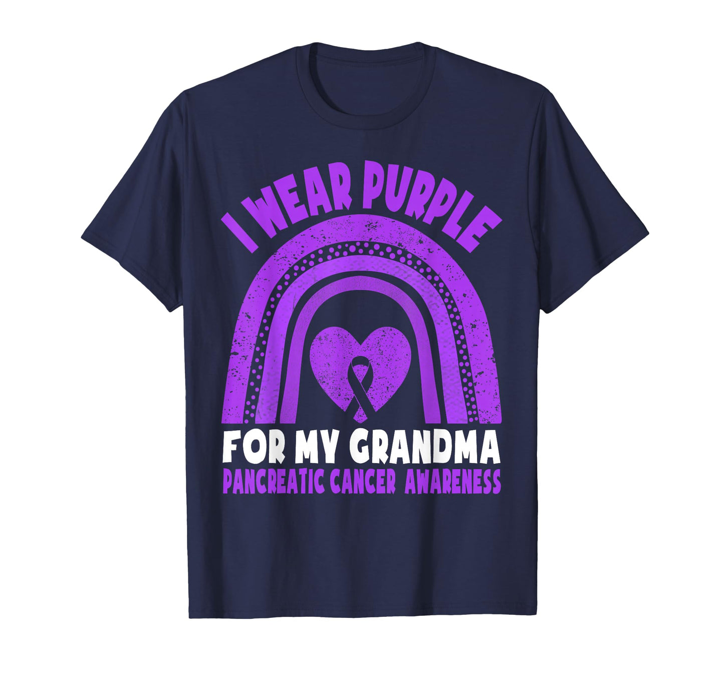 I Wear Purple For My Grandma Pancreatic Cancer Awareness T-Shirt