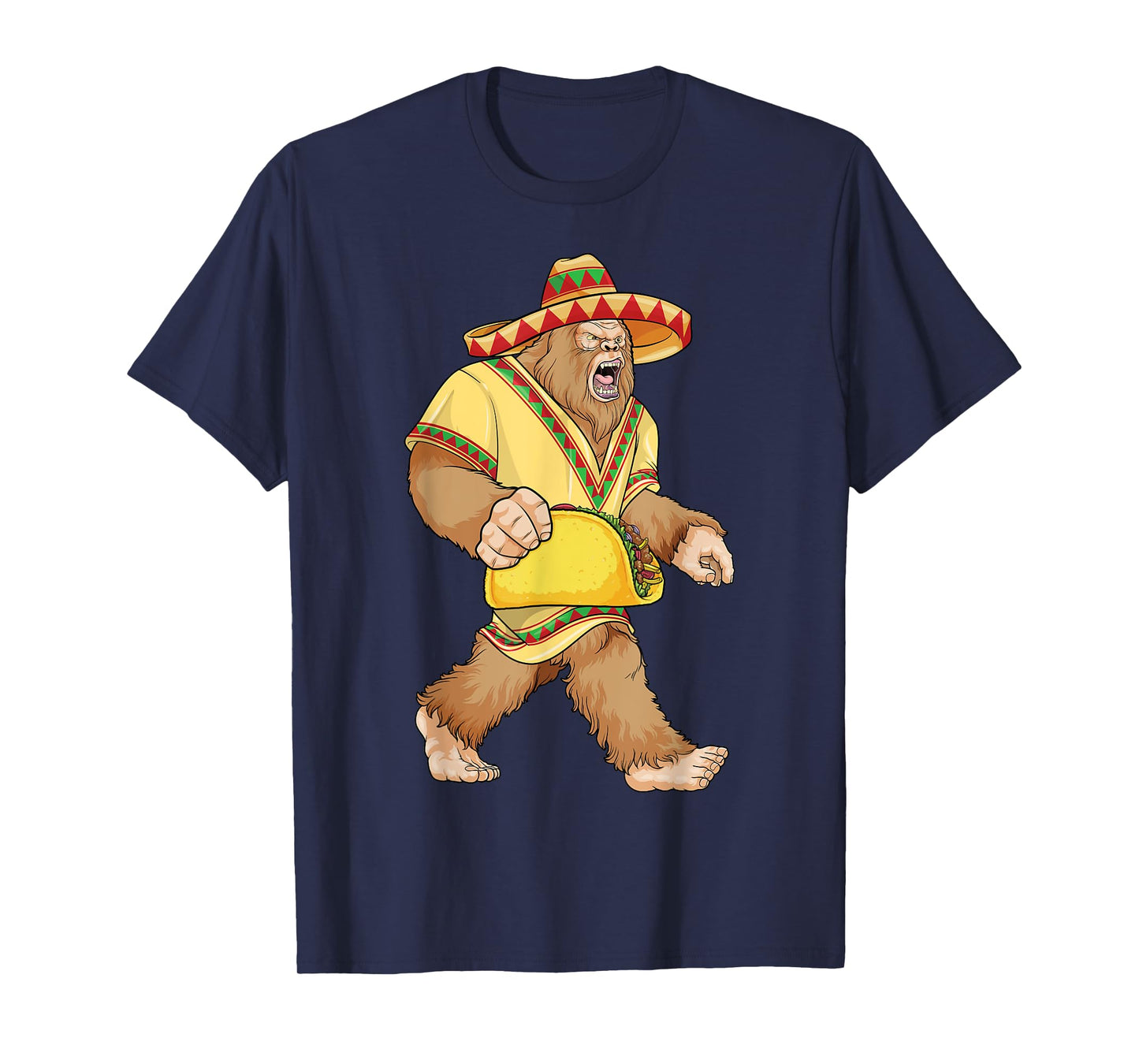 Bigfoot Taco Cinco de Mayo Mexican Bigfoot El Squatcho Boys T-Shirt