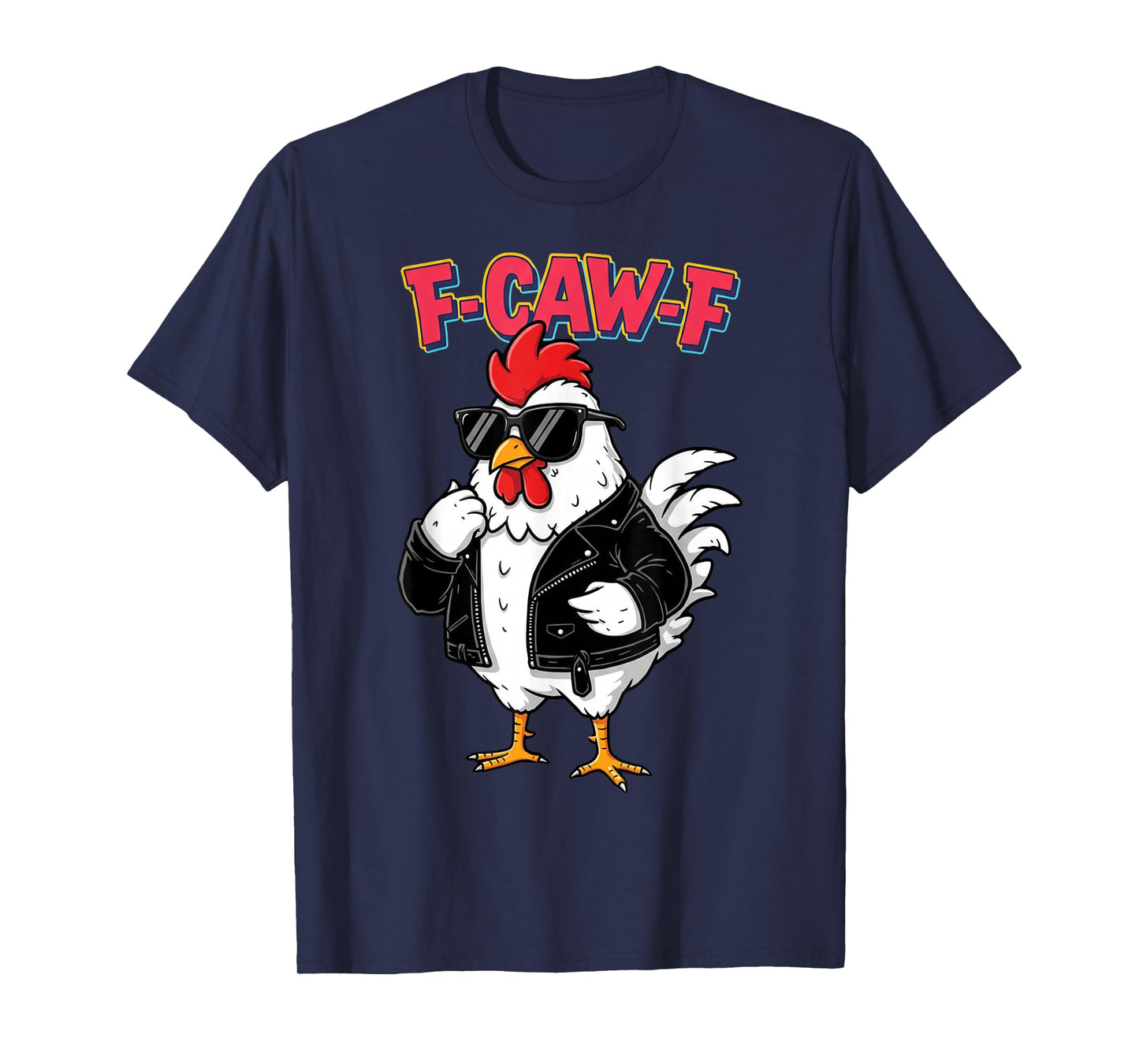 F-Caw-F Black Crow Funny Black Bird Moon Gothic Adult Humor T-Shirt