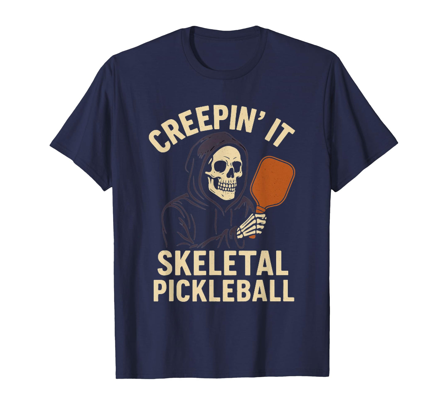 Skeleton Pickleball Shirt Creepin’ It Tee T-Shirt