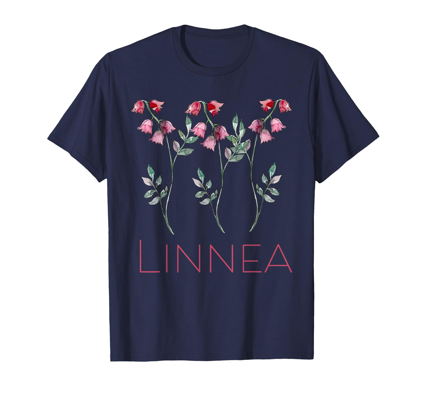 Linnea Flower Twinflower Wildflower Pink Flowers T-Shirt