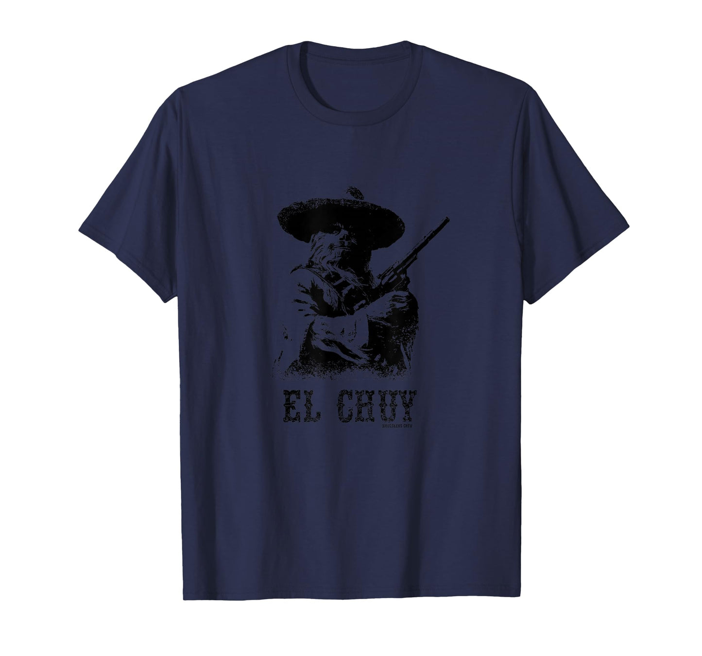 Smugglers Crew Unisex-Adult T-Shirt, Blue, Small, Short Sleeve, Classic Fit, Western, Space, Science Fiction Fans, Comic Book Enthusiasts, Mexican Culture Lovers