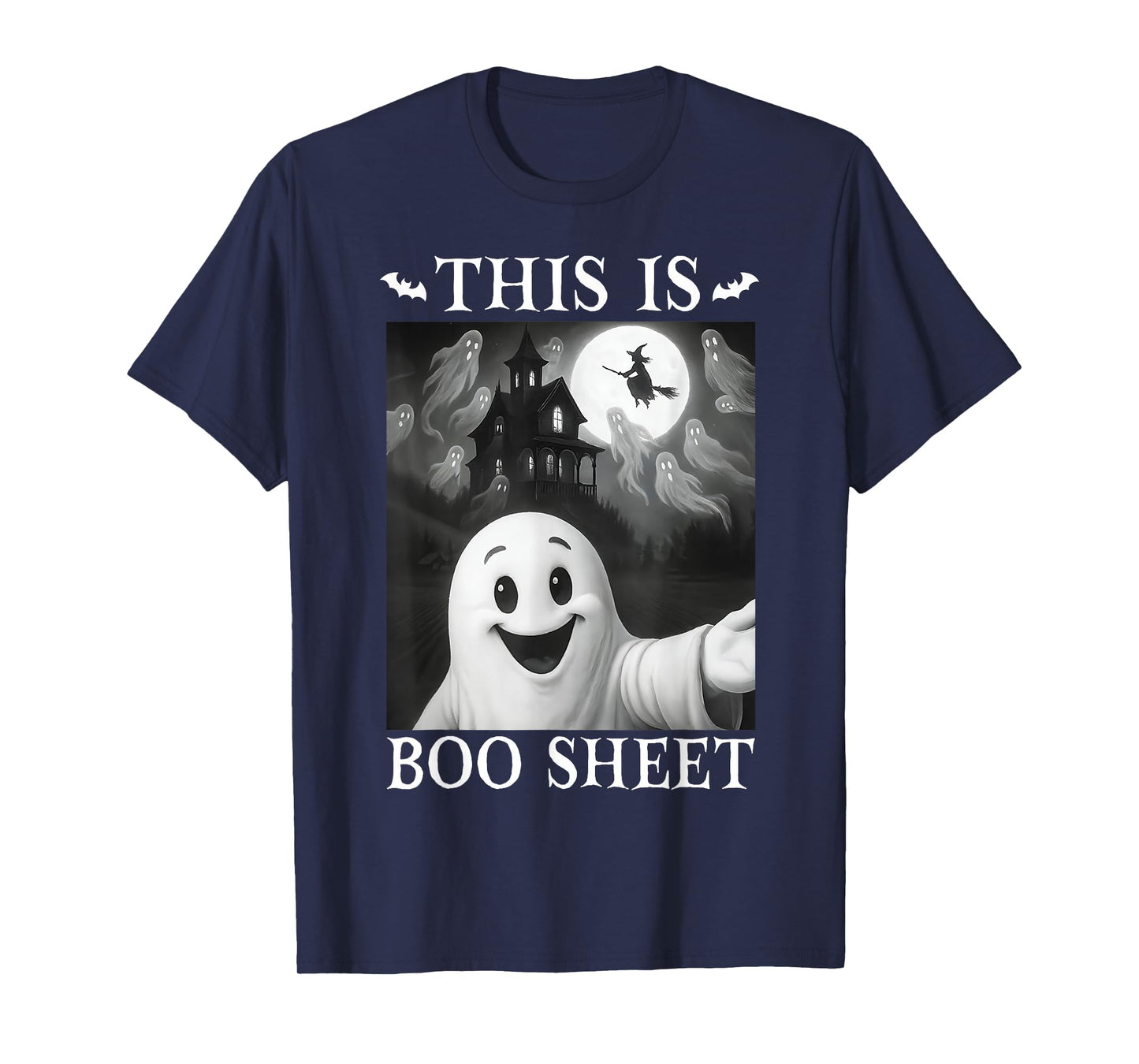 This is Boo Sheet Boo Ghost Halloween Men Women Kids T-Shirt