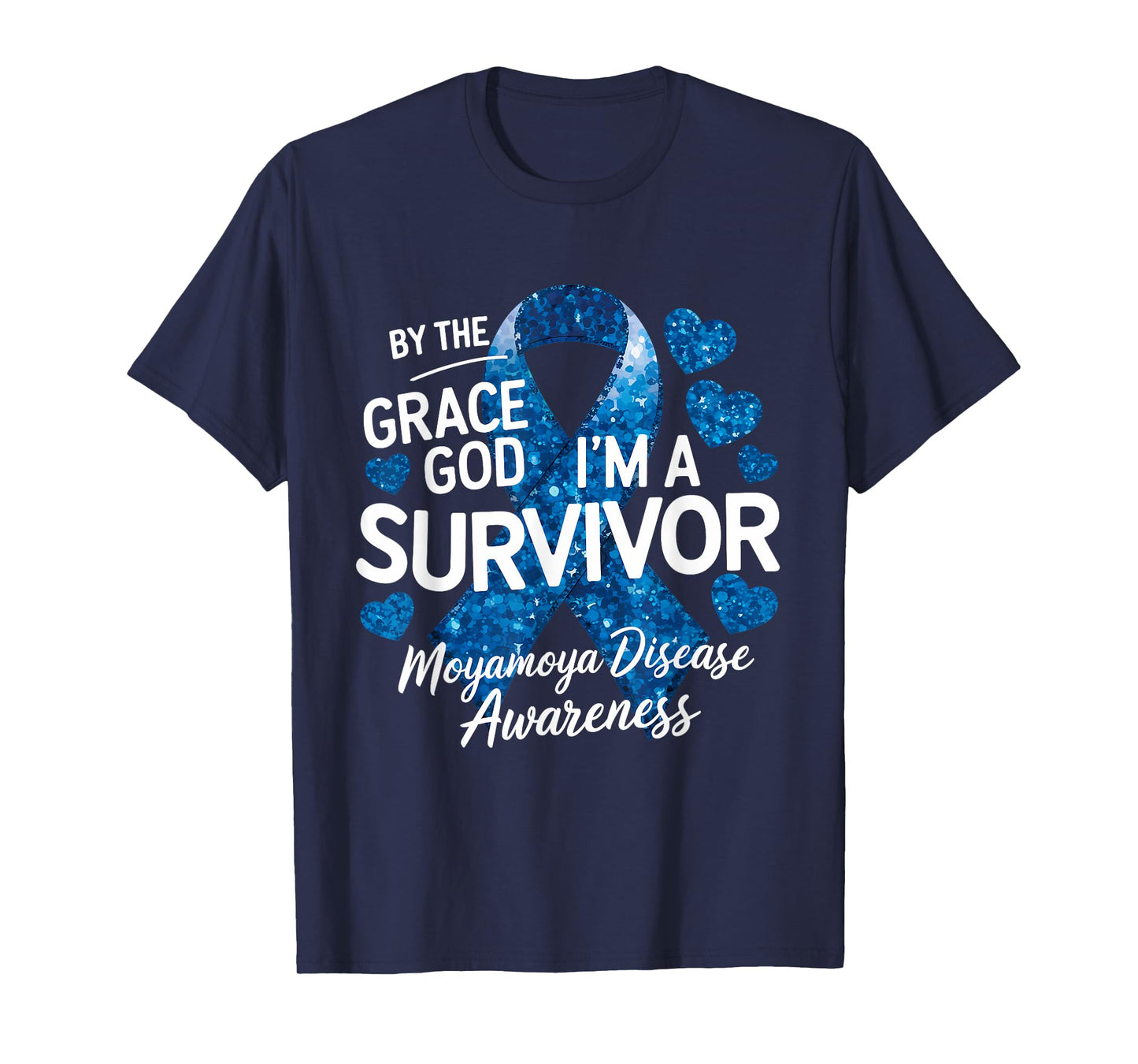 I'm A Survivor Blue Ribbon Moyamoya Disease Awareness T-Shirt