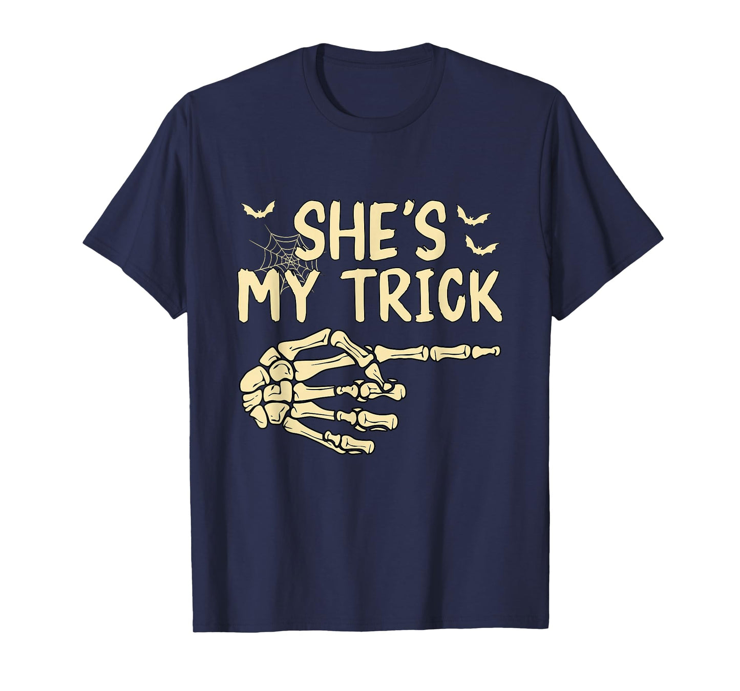 She’s My Trick Matching Couple Halloween Costume Boyfriend T-Shirt