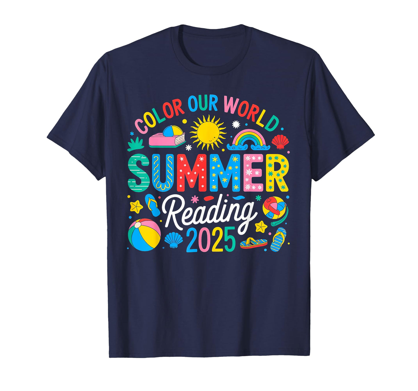 Color Our World Summer Reading Program 2025 T-Shirt